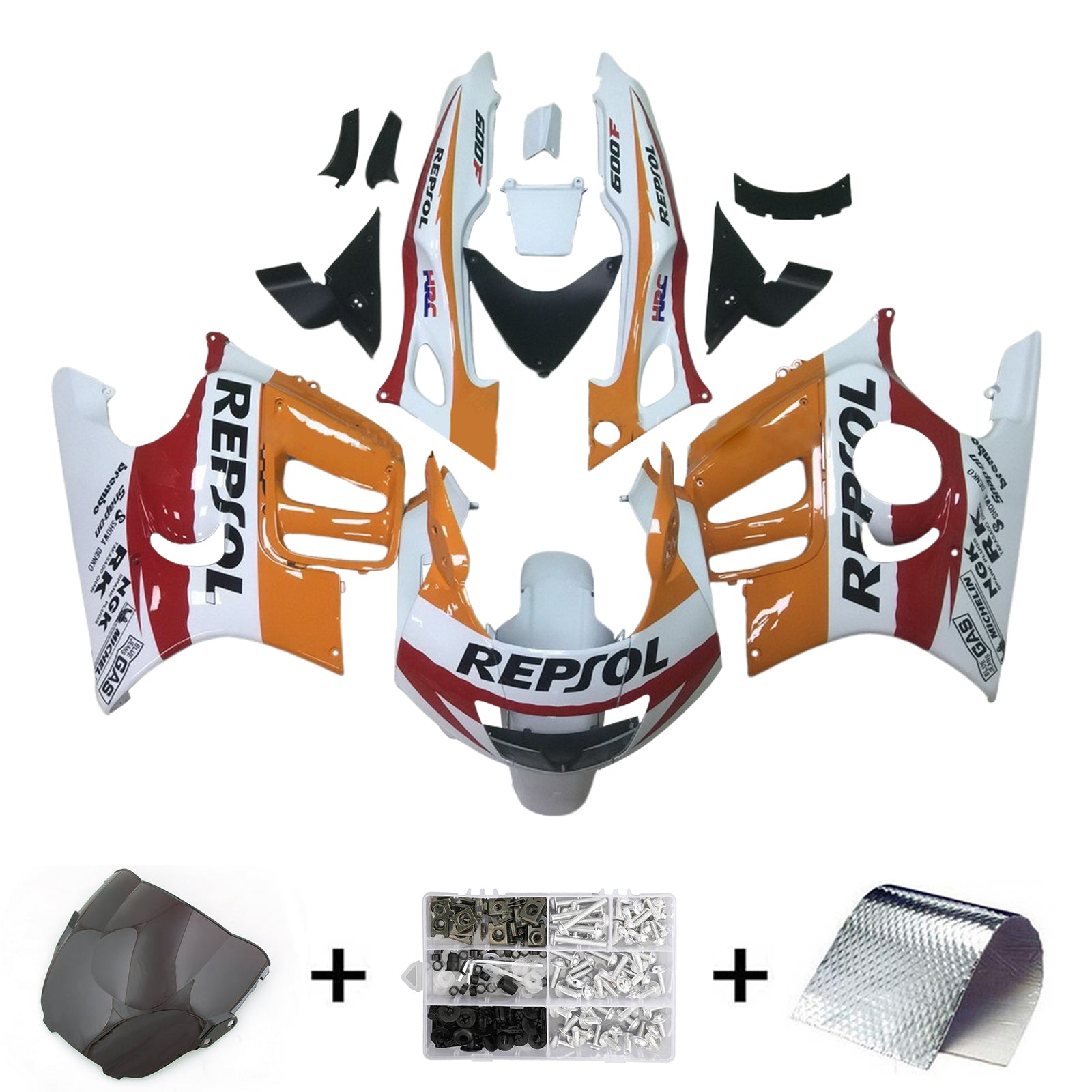 1997-1998 Honda CBR600 F3 Injection Fairing Kit Bodywork Plastic ABS