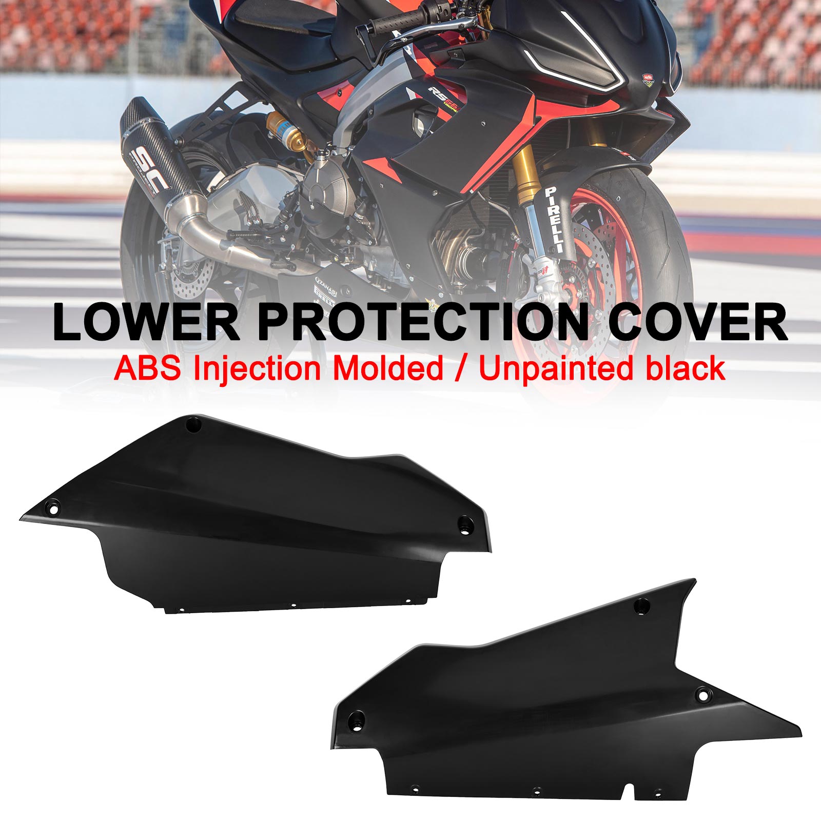 Unpainted Engine Lower Protection Cover Guard Fairing for Aprilia RS 660 2020-2024