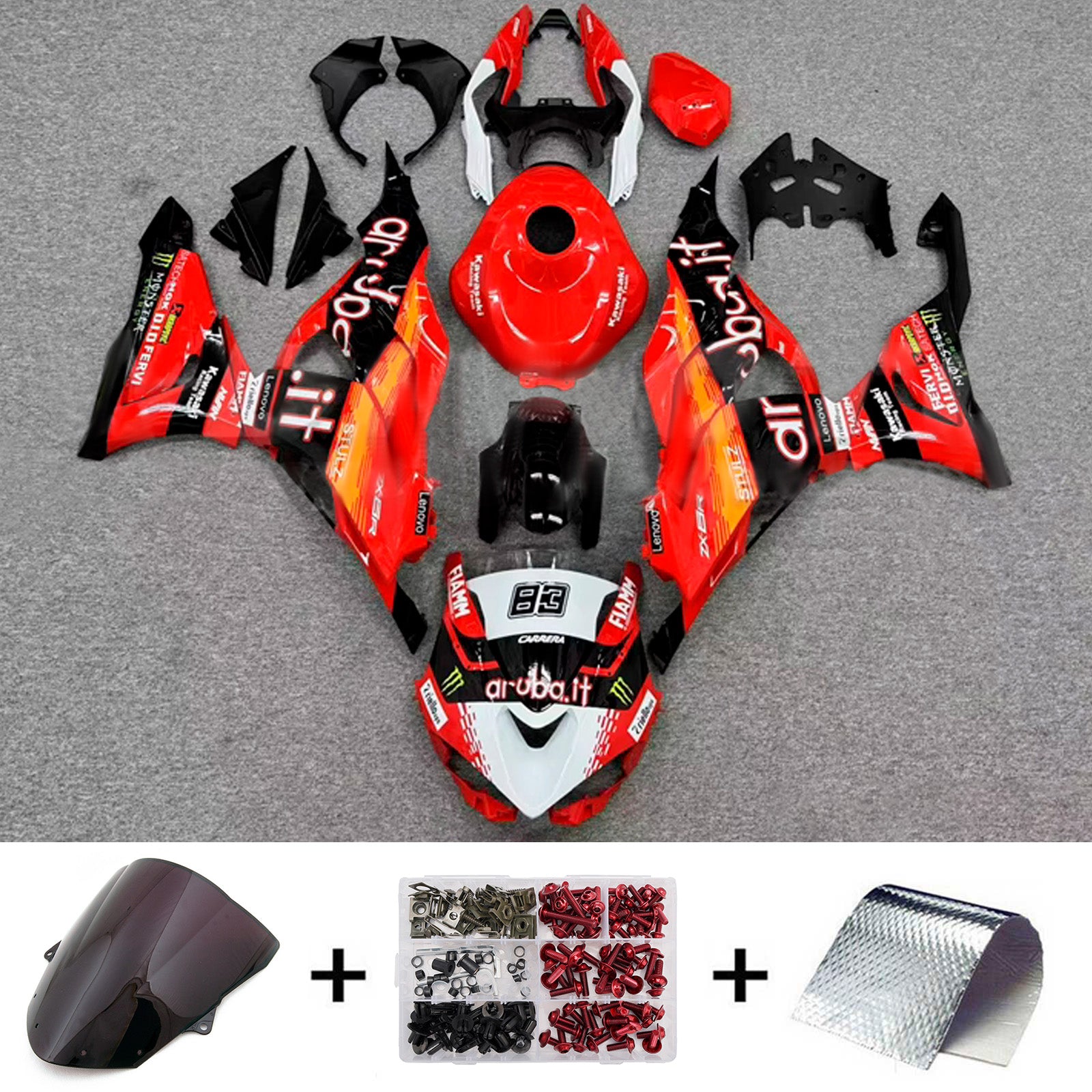 Injection Fairing Kit Bodywork Plastic ABS fit For Kawasaki ZX-6R 2024-2025