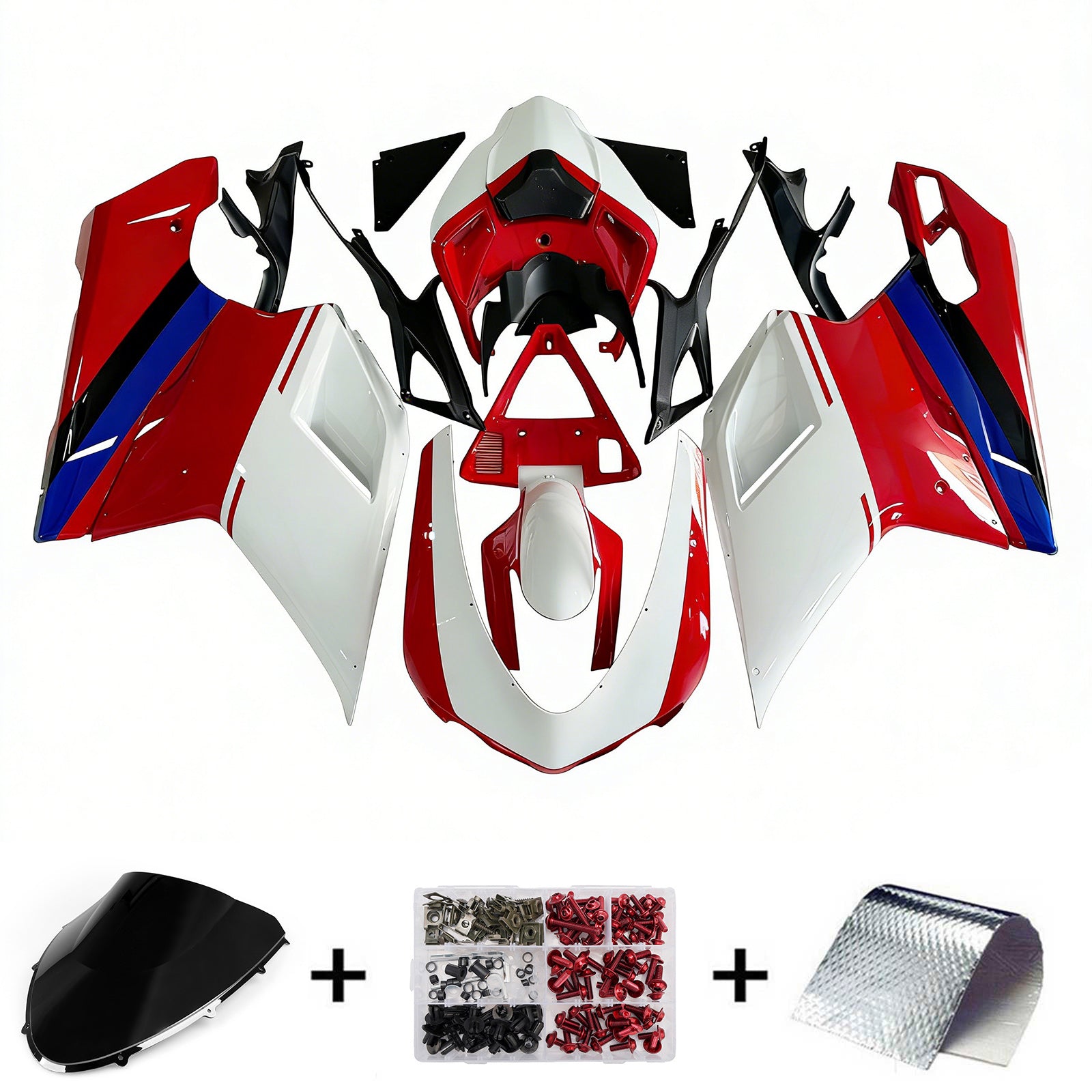 Injection Fairing Kit Bodywork Plastic ABS fit For Ducati 1098/1198/848 2007-2011