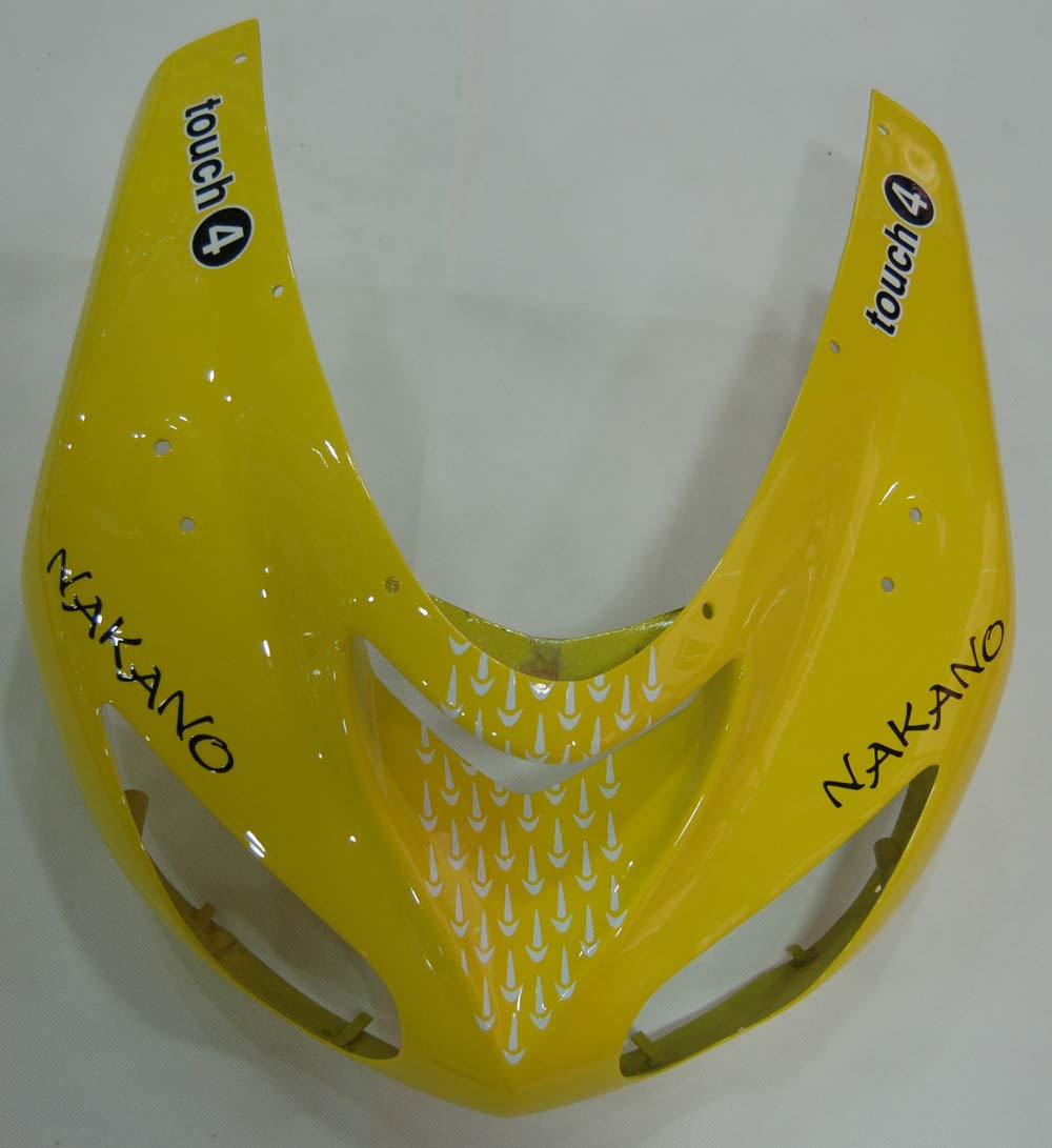 2006-2007 Kawasaki ZX 10R Yellow Black Racing Fairings Generic