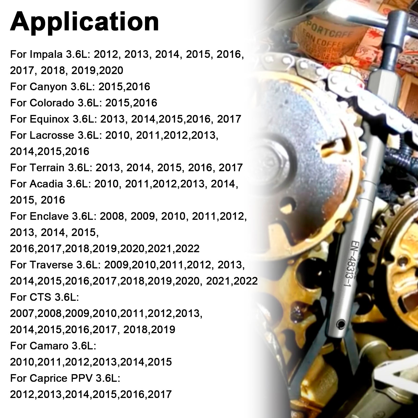 2pcs Timing Chain Retainer Tool for Chevy ‌Camaro Impala 3.6L EN-48313-1