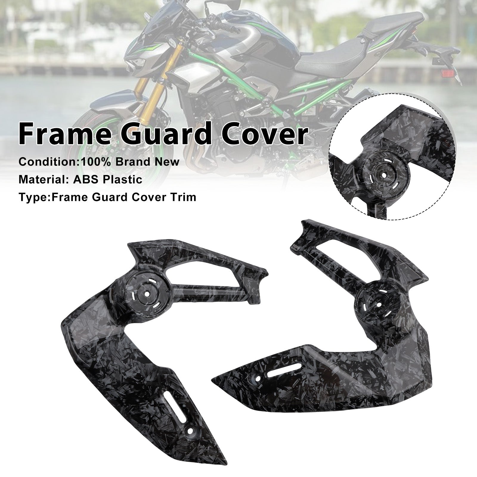 Carénage de protection du couvercle latéral du cadre Kawasaki Z900 2025-2026