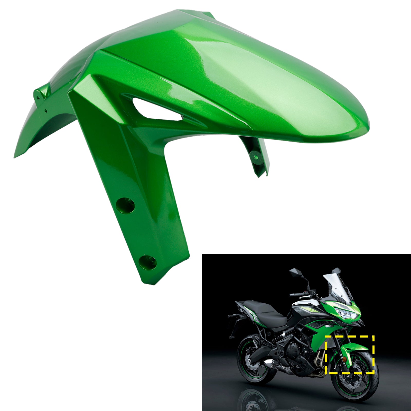 Voorspatbord spatbord kuip voor Kawasaki Versys 650 KLE650 2022-2024