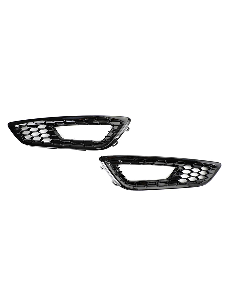 Pair Front Bumper Fog Light Lamp Cover Bezel Grill fit Ford Focus 2015-2017