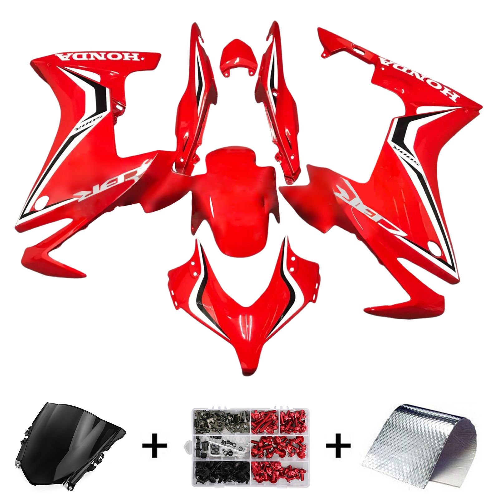 Kit de carénage d'injection Honda CBR500R 2013-2015, carrosserie en plastique ABS