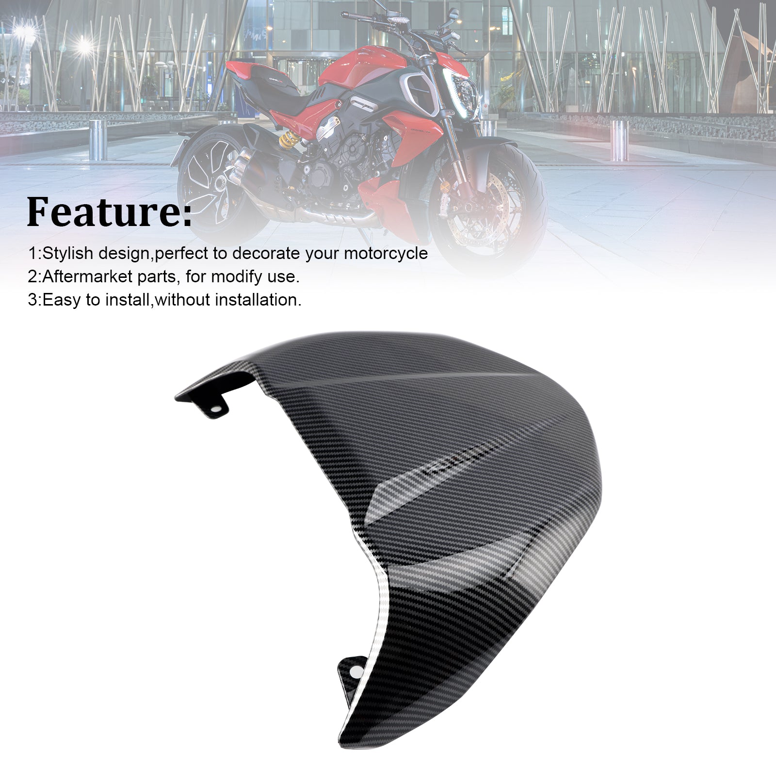 Capot de carénage de couverture de siège arrière Ducati Diavel V4 2023-2024
