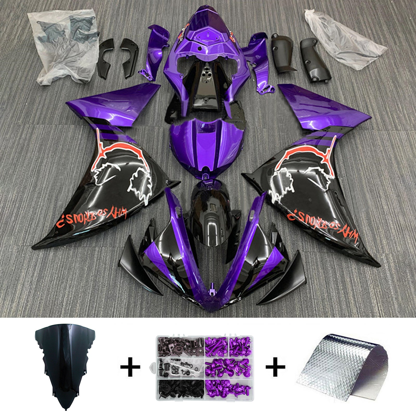 2012-2014 Yamaha YZF-R1 Injectiekuipset Carrosserie Kunststof ABS