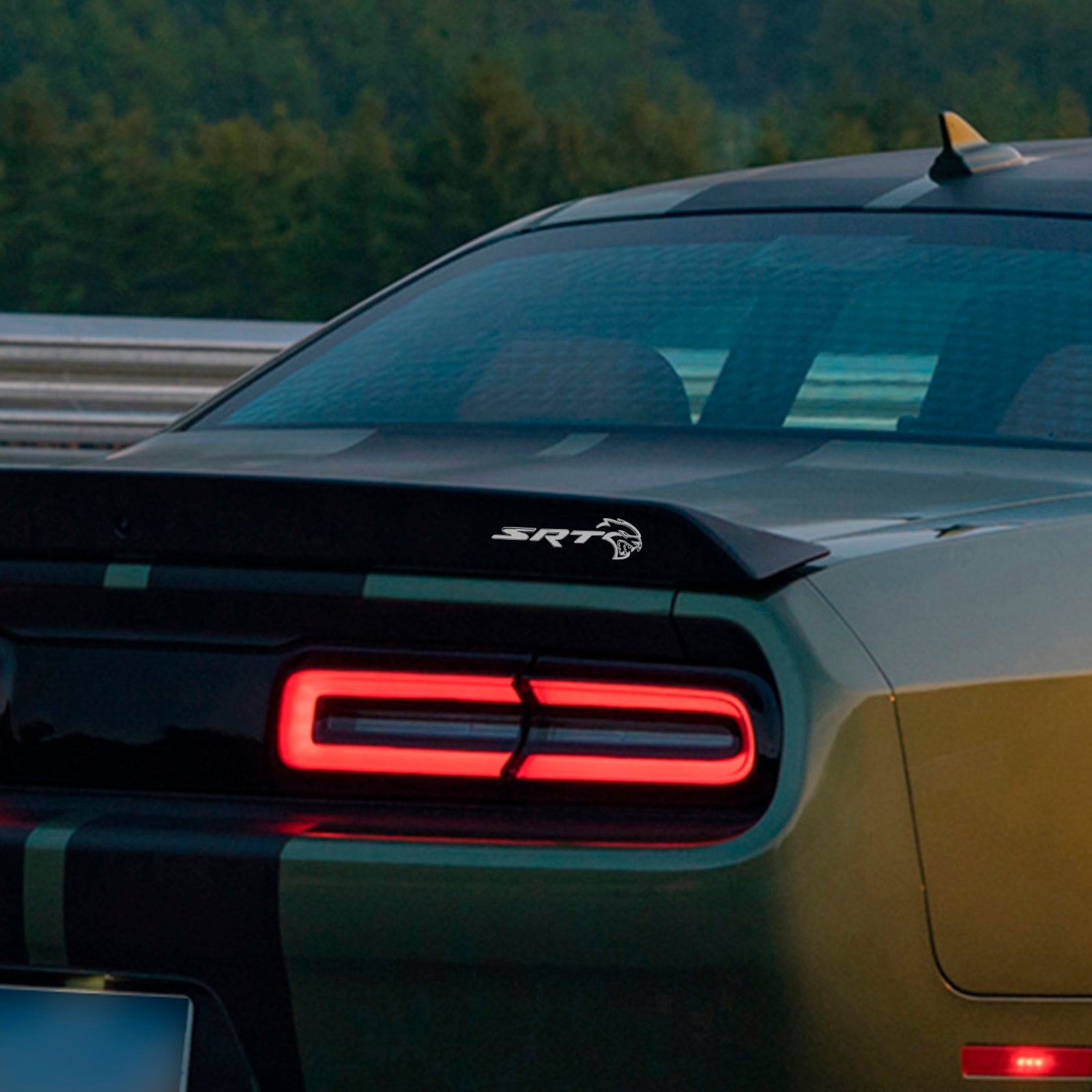 Bak bakluke SRT Hellcat Decal Emblem for Challenger Trunk Lid Badge