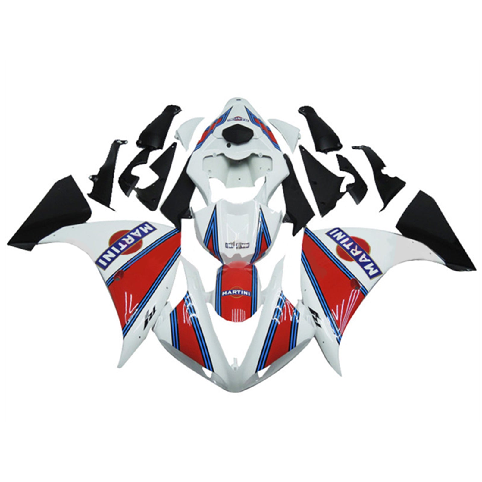 2012-2014 Yamaha YZF-R1 Injection Fairing Kit Bodywork Plastic ABS