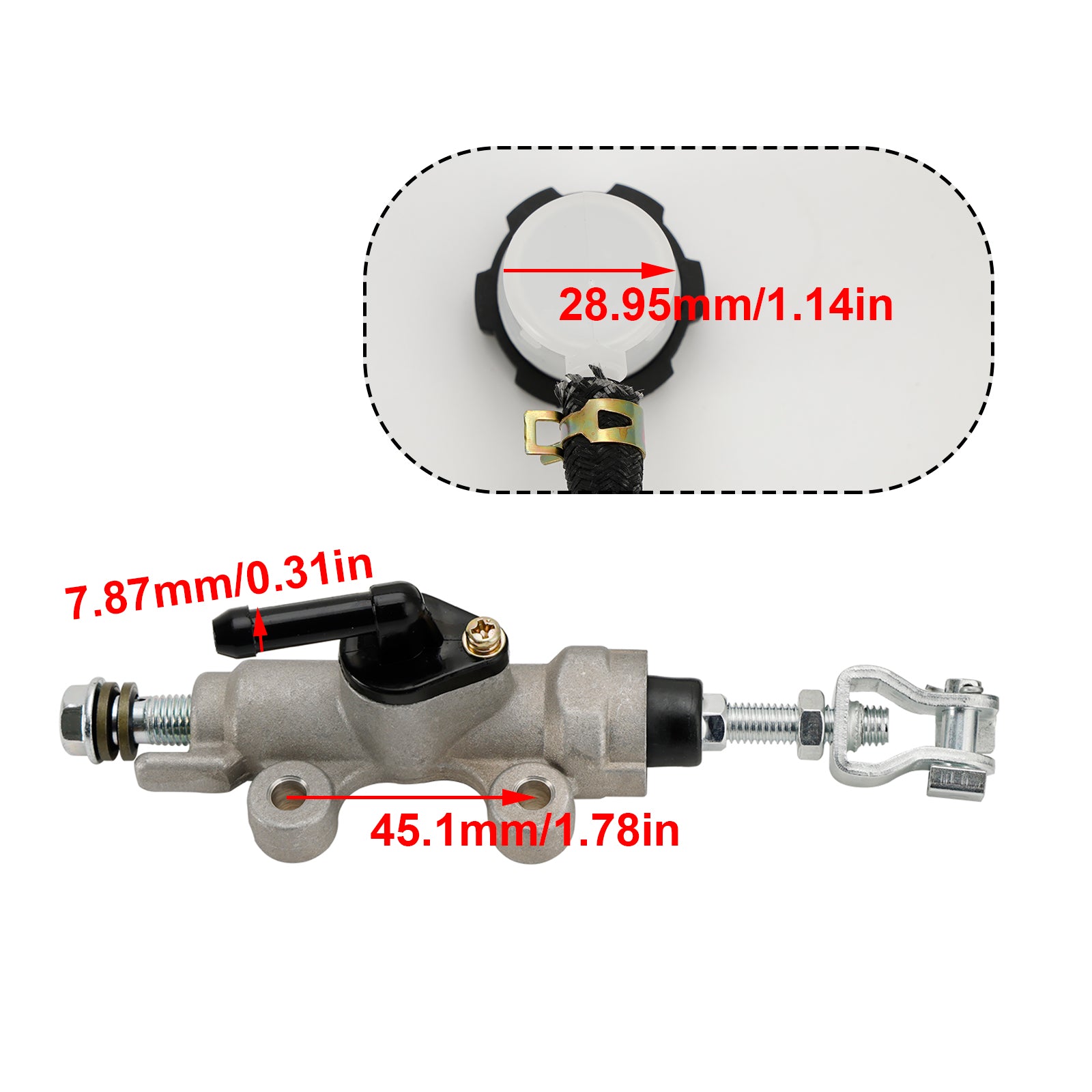 1999-2008 Honda TRX400EX Sportrax 400 EX Rear Brake Master Cylinder 43510-HN1-006