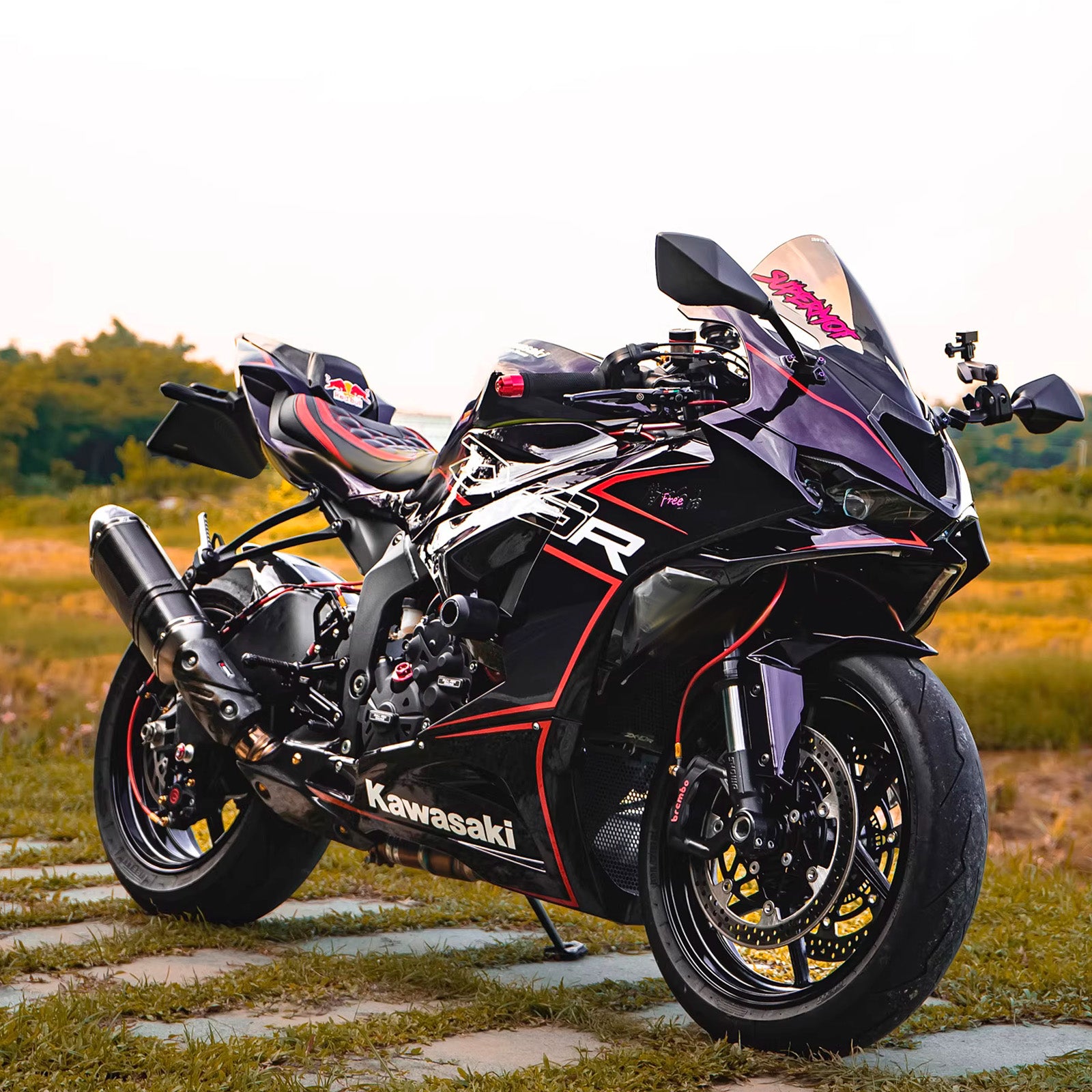 Kit carenatura iniezione carrozzeria in plastica ABS adatta per Kawasaki ZX-6R 2024-2025