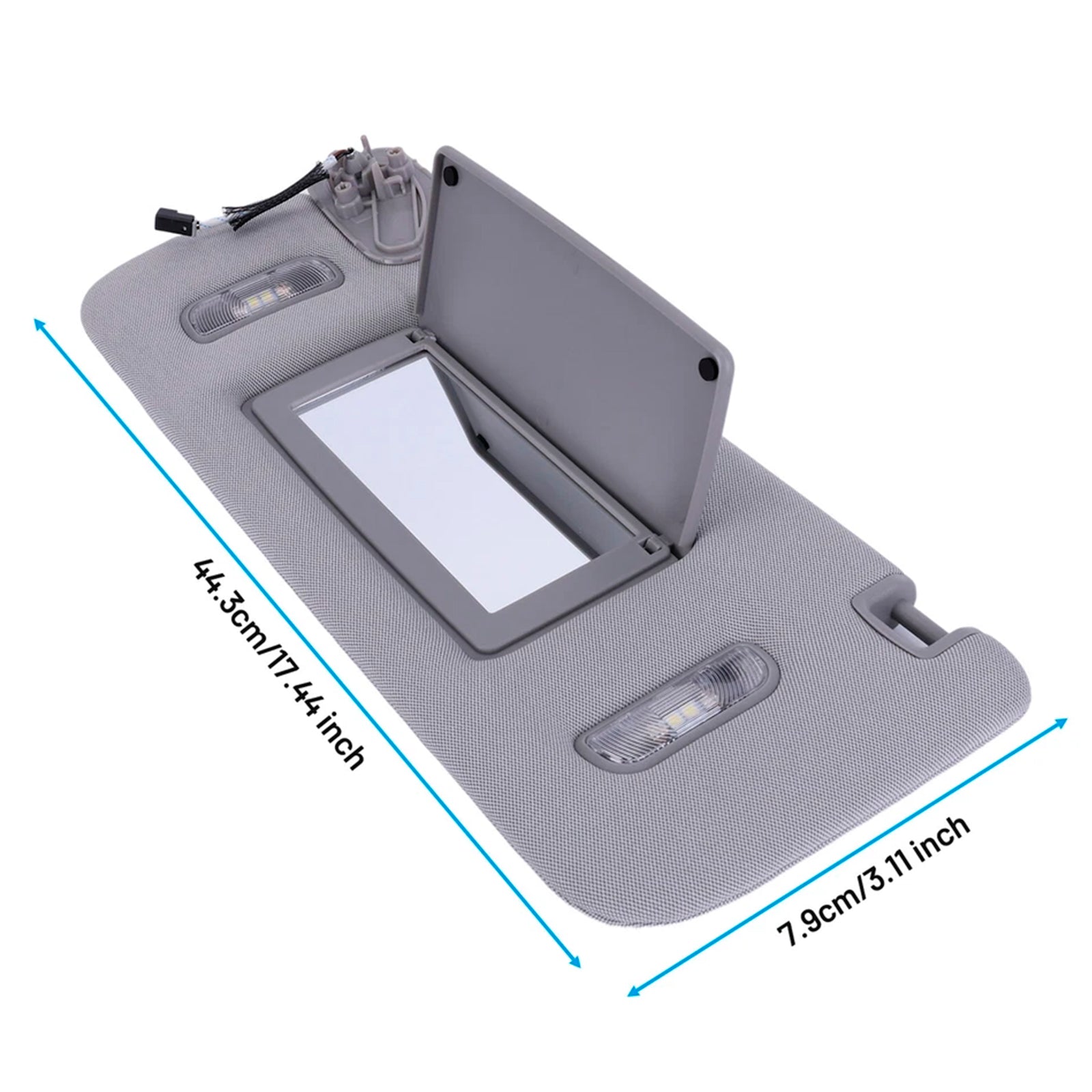 Grijze linkerkantzonneklep 85220-F0100TTX voor Hyundai Elantra 16-19