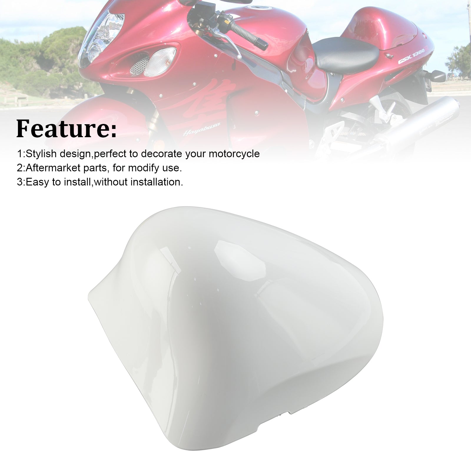 Rear Seat Fairing Cover For Suzuki GSX1300R GSX-R1300 Hayabusa 1999-2007