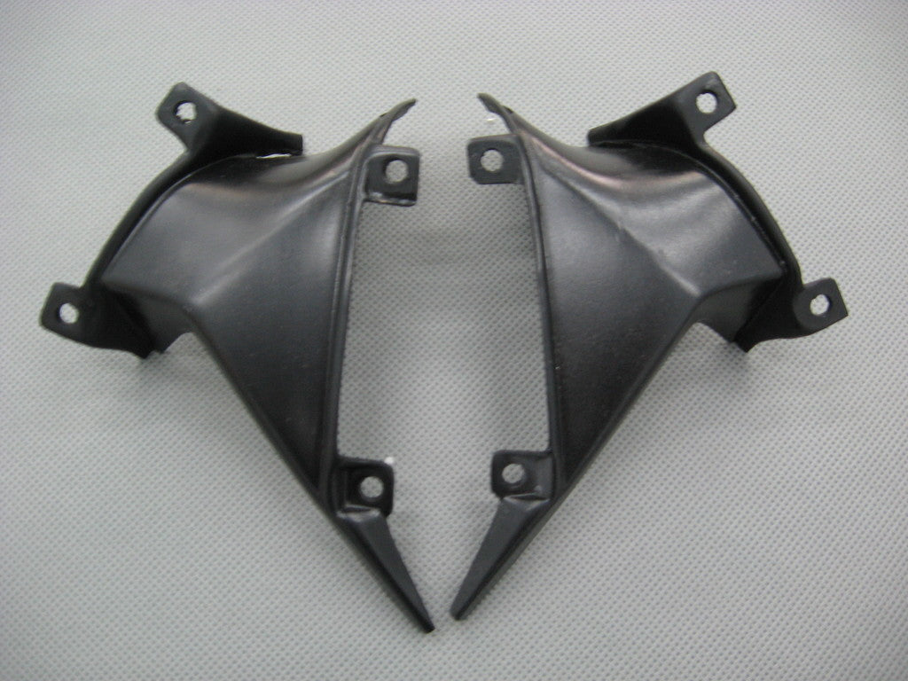 2007-2008 Honda CBR600 RR Amotopart Kit de carénage d'injection carrosserie plastique noir ABS #7