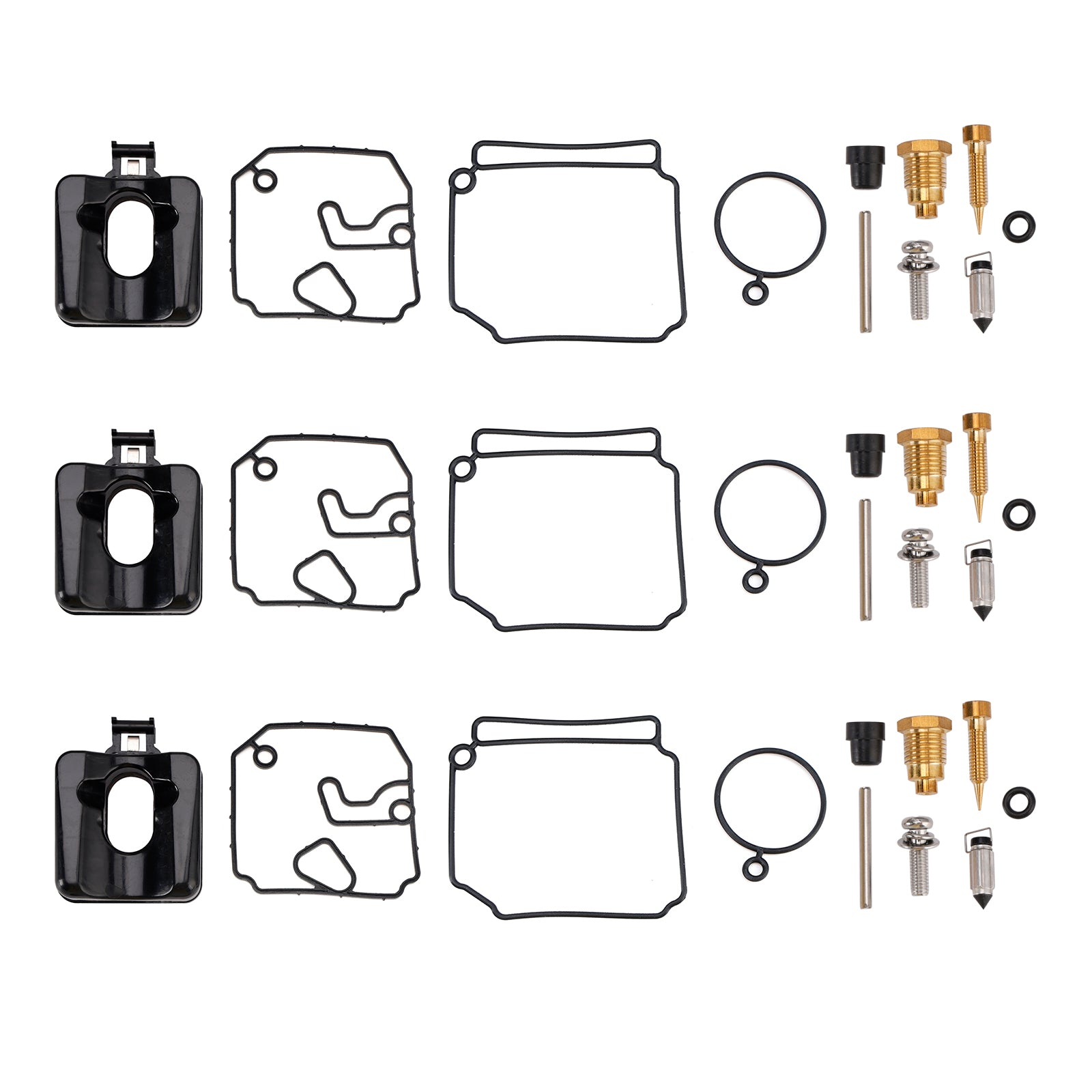 3X Fuel Pump Repair Kit fit for Yamaha 40HP & 50HP 2-Stroke Outboard Carburetors