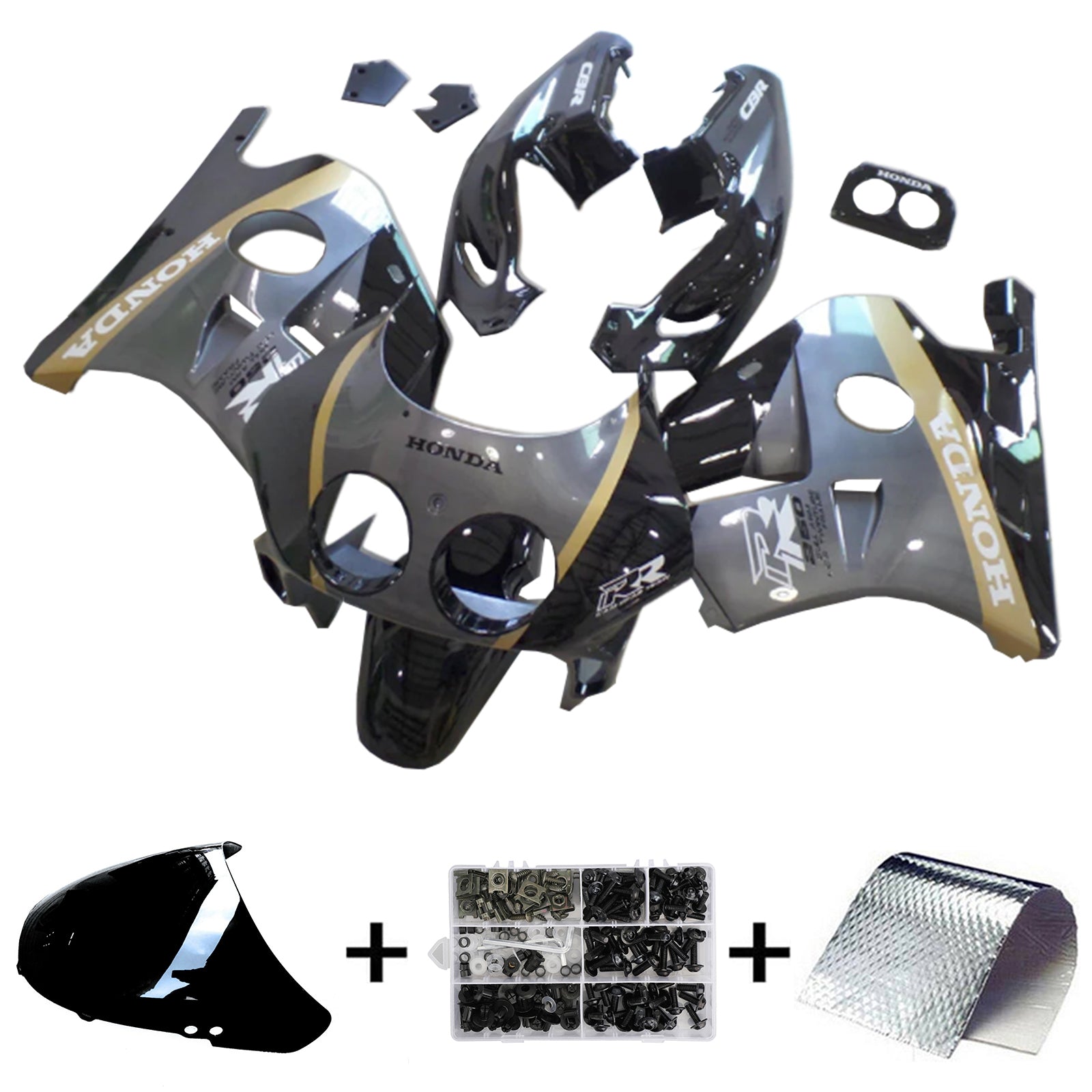 1990-1998 Honda CBR250RR MC22 Kit de carénage d'injection carrosserie plastique ABS