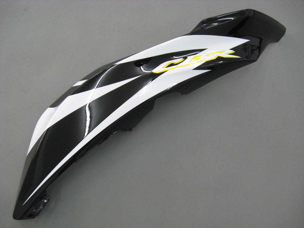 2007-2008 CBR600RR Bodywork Fairing White & Black ABS Injection Molded Plastics Set Generic