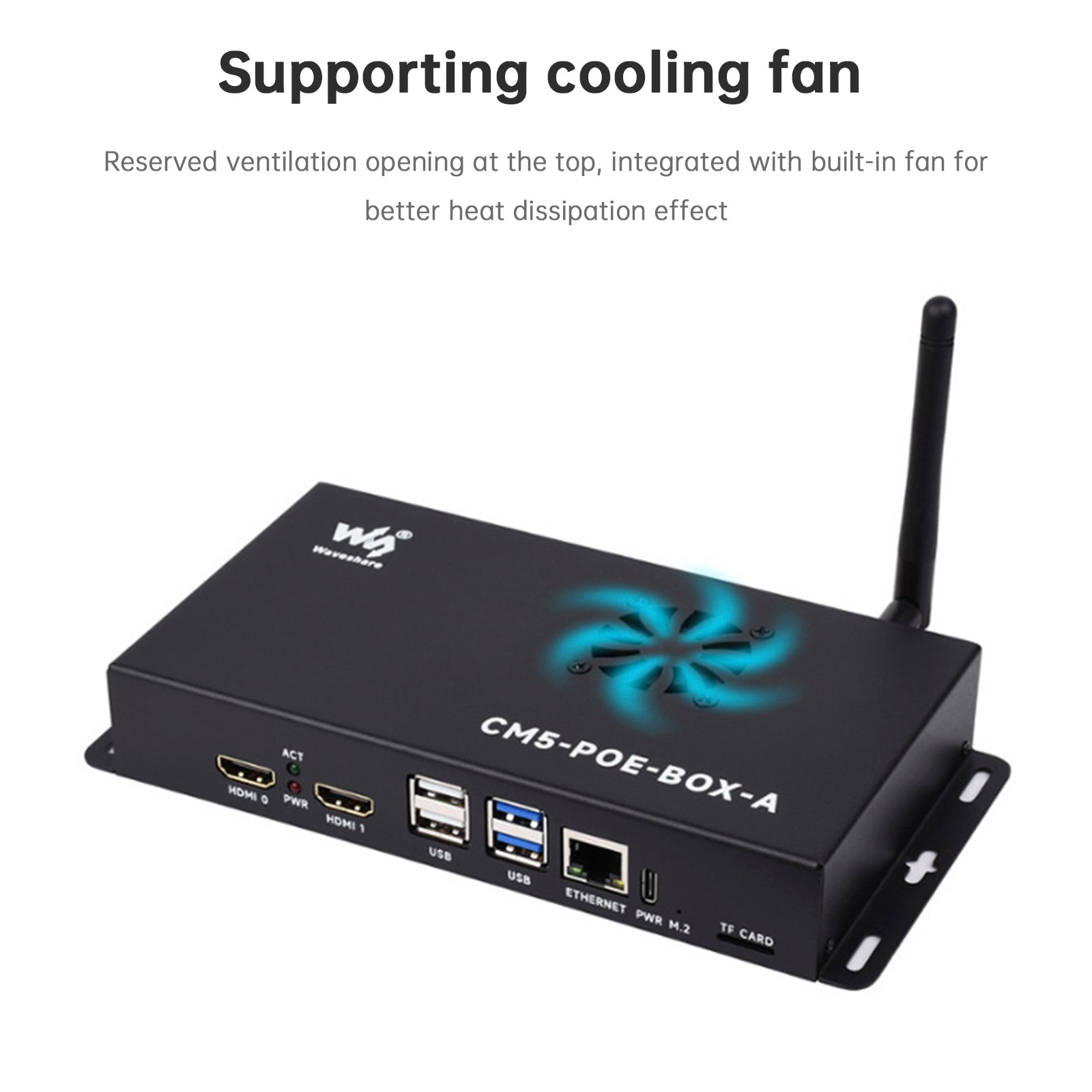 Raspberry Pi CM5 PoE-uitbreidingskaart Computermodule Plintondersteuning M.2 NVMe