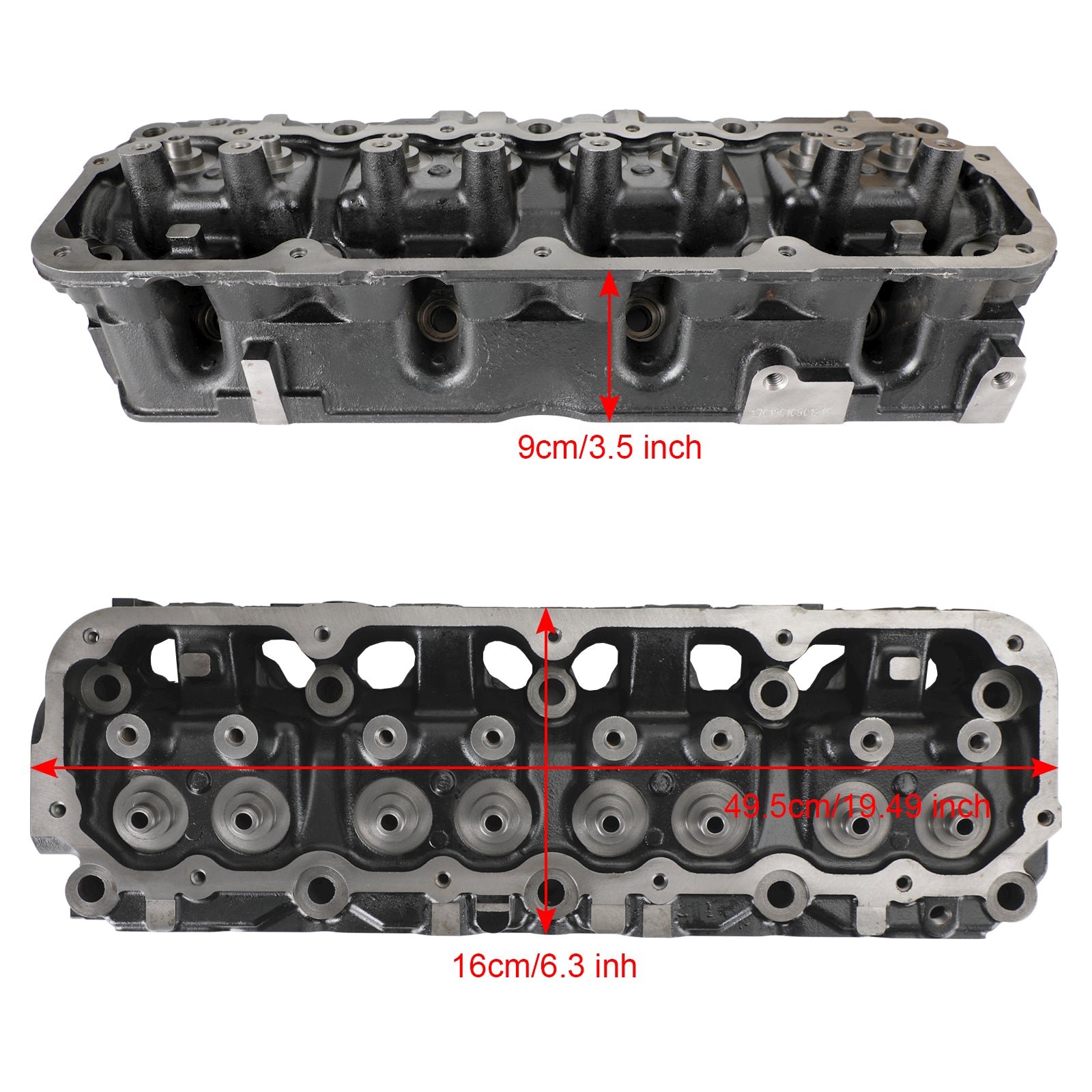 1989-2002 Jeep 2.5L kale cilinderkop 403/117