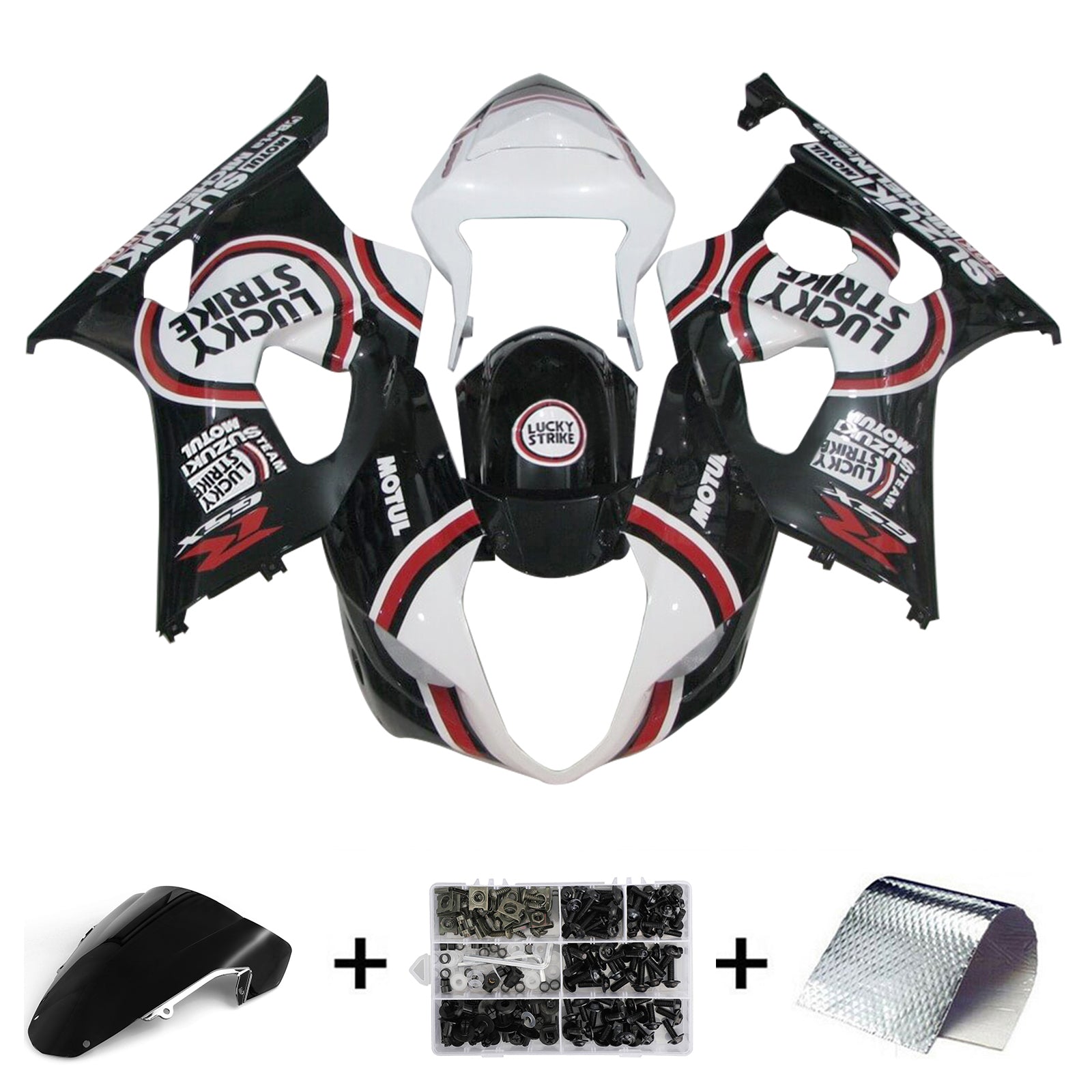 2003-2004 Suzuki GSXR1000 K3 Injection Fairing Kit Karosseri Plast ABS