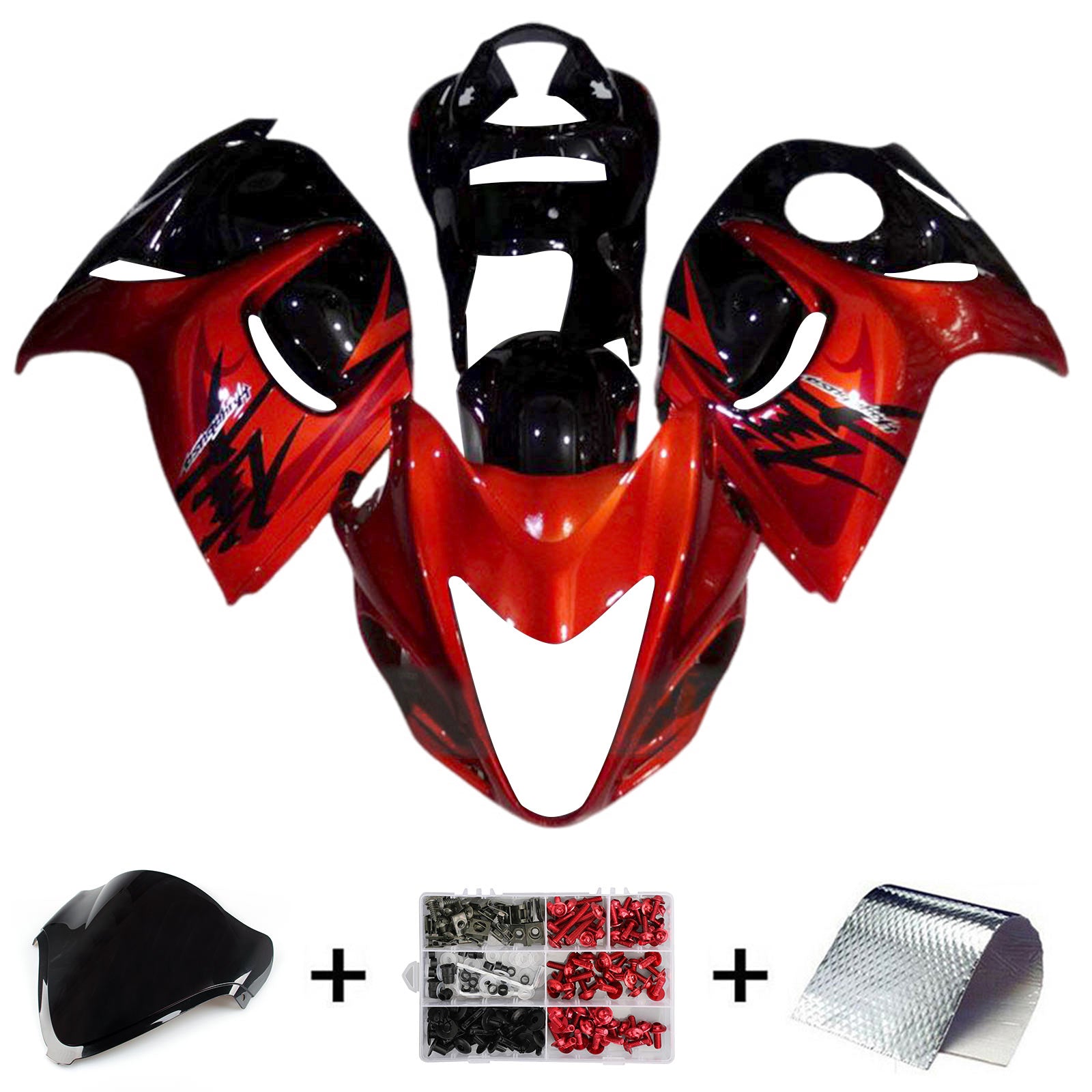 Kit de carénage d'injection Suzuki Hayabusa GSX1300R 2008-2020, carrosserie en plastique ABS