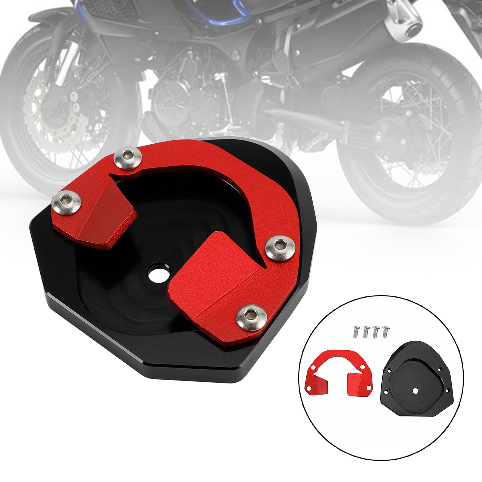 Kickstand Enlarge Plate Pad fit for Yamaha XT1200Z XT1200ZE Super Tenere 2014-21