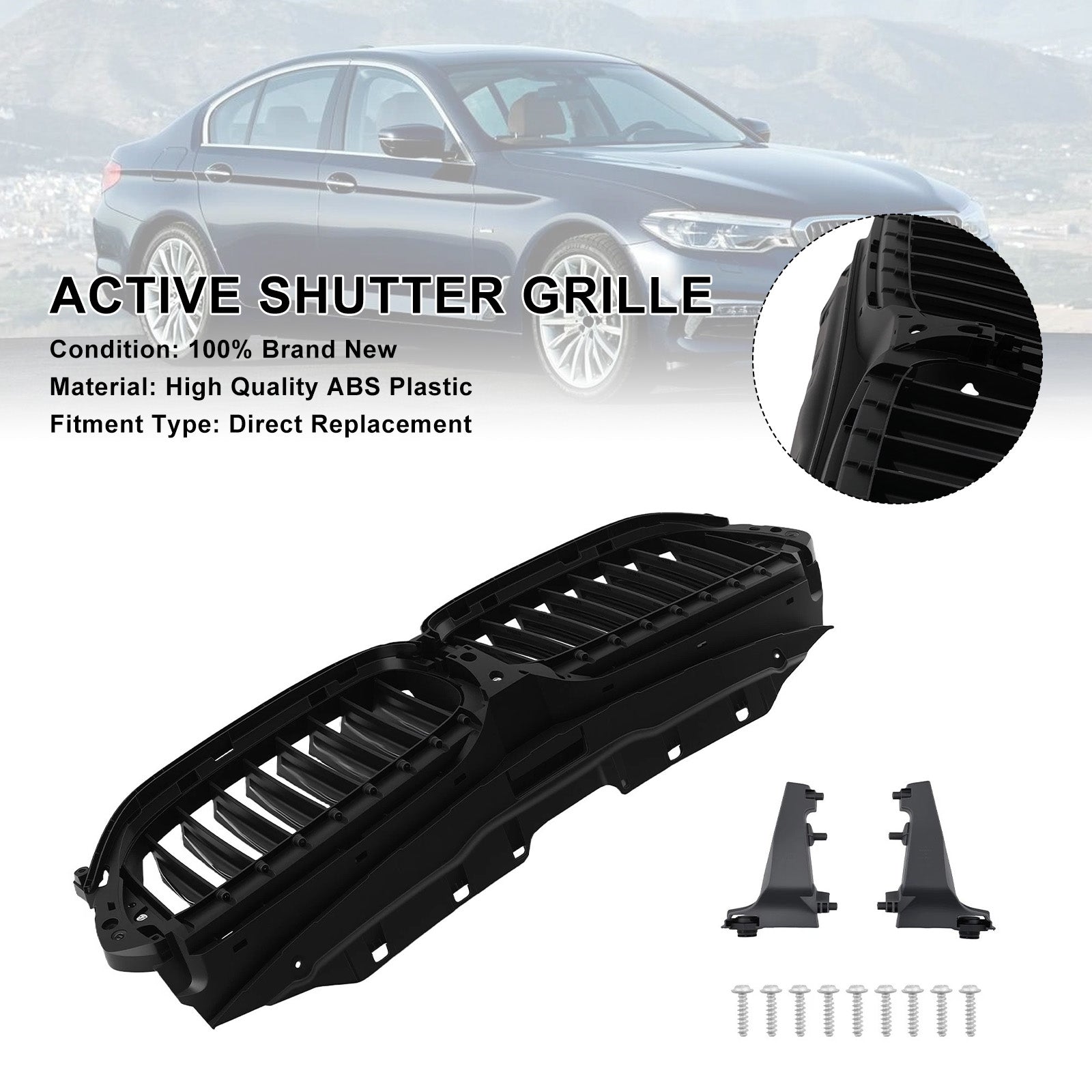 2017-2020 Fit BMW G30 G31 Front Active Grill Shutter 51747497279 51137497281