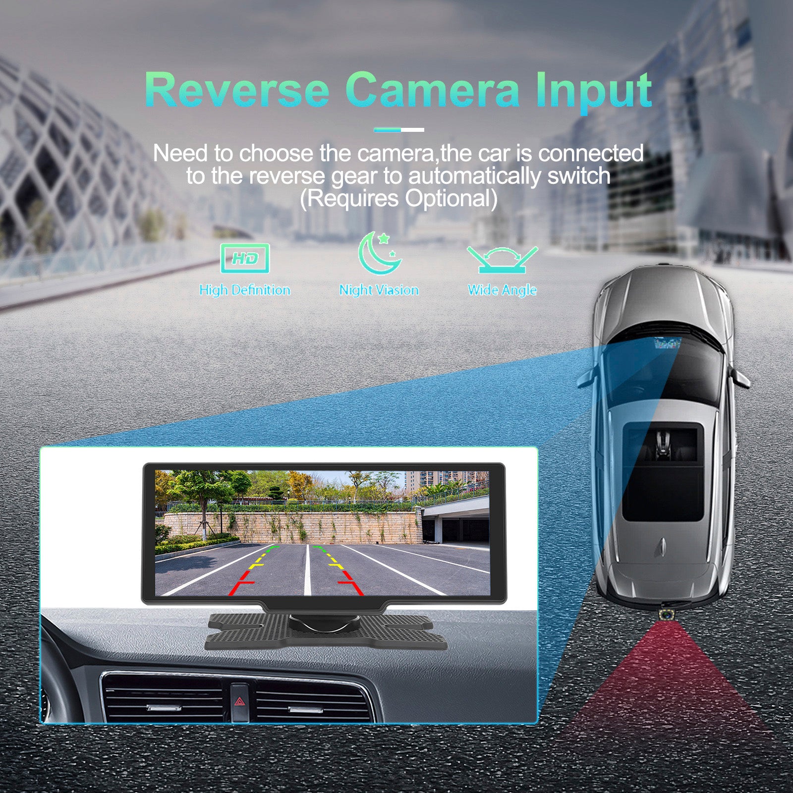 10.77 HD Display Car Navigation System CarPlay all-in-one Machine 12 LED Camera