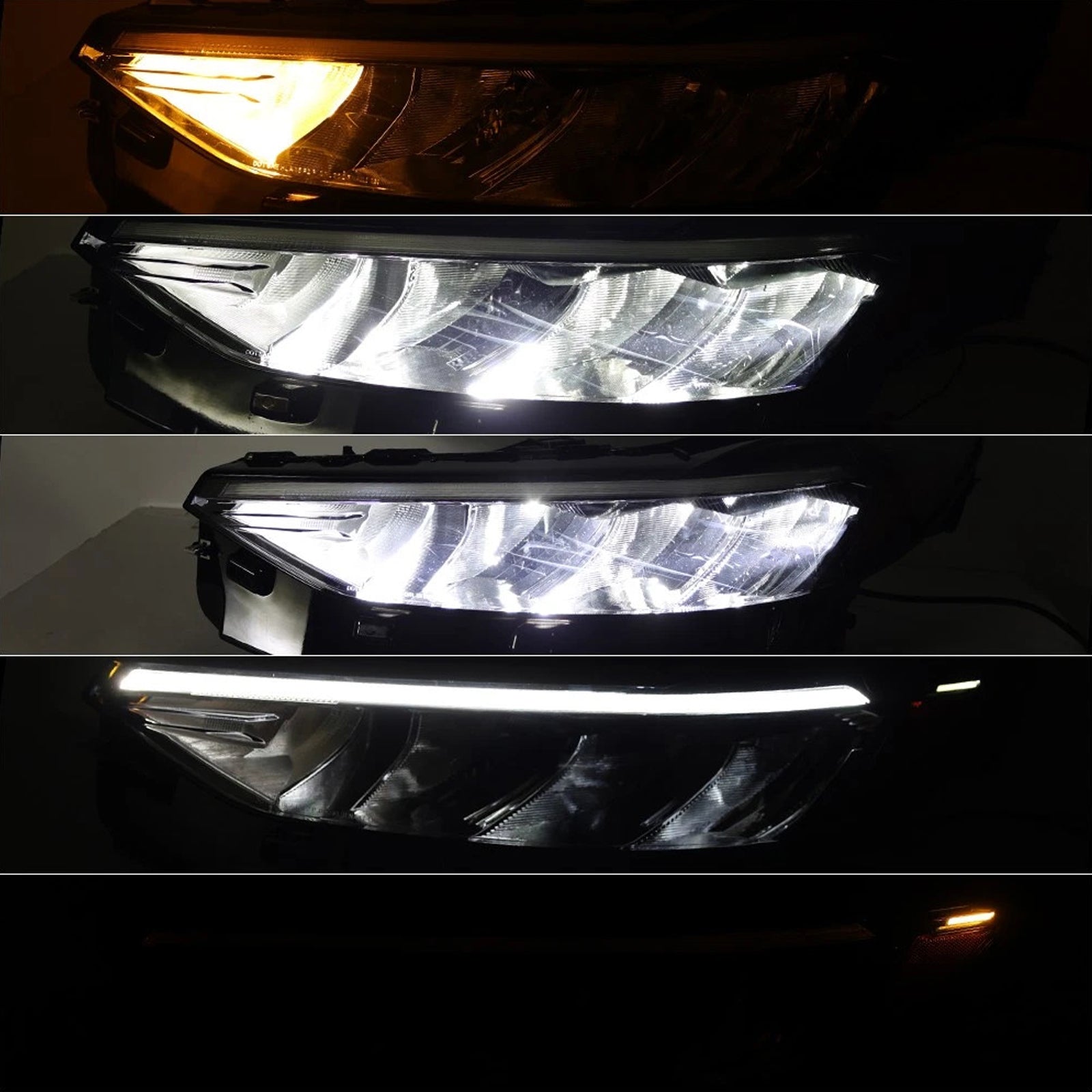 Left+Right LED Headlight Assembly PJ6Z13008D PJ6Z13008C For Ford Escape 23-2025