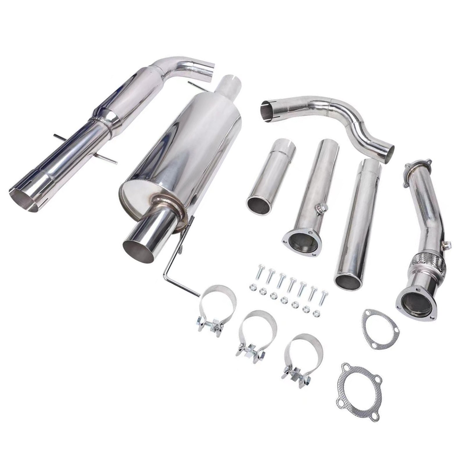 1.8T 3" Catless uitlaatsysteem + downpipe voor MK4 VW GTI Jetta Golf GLI