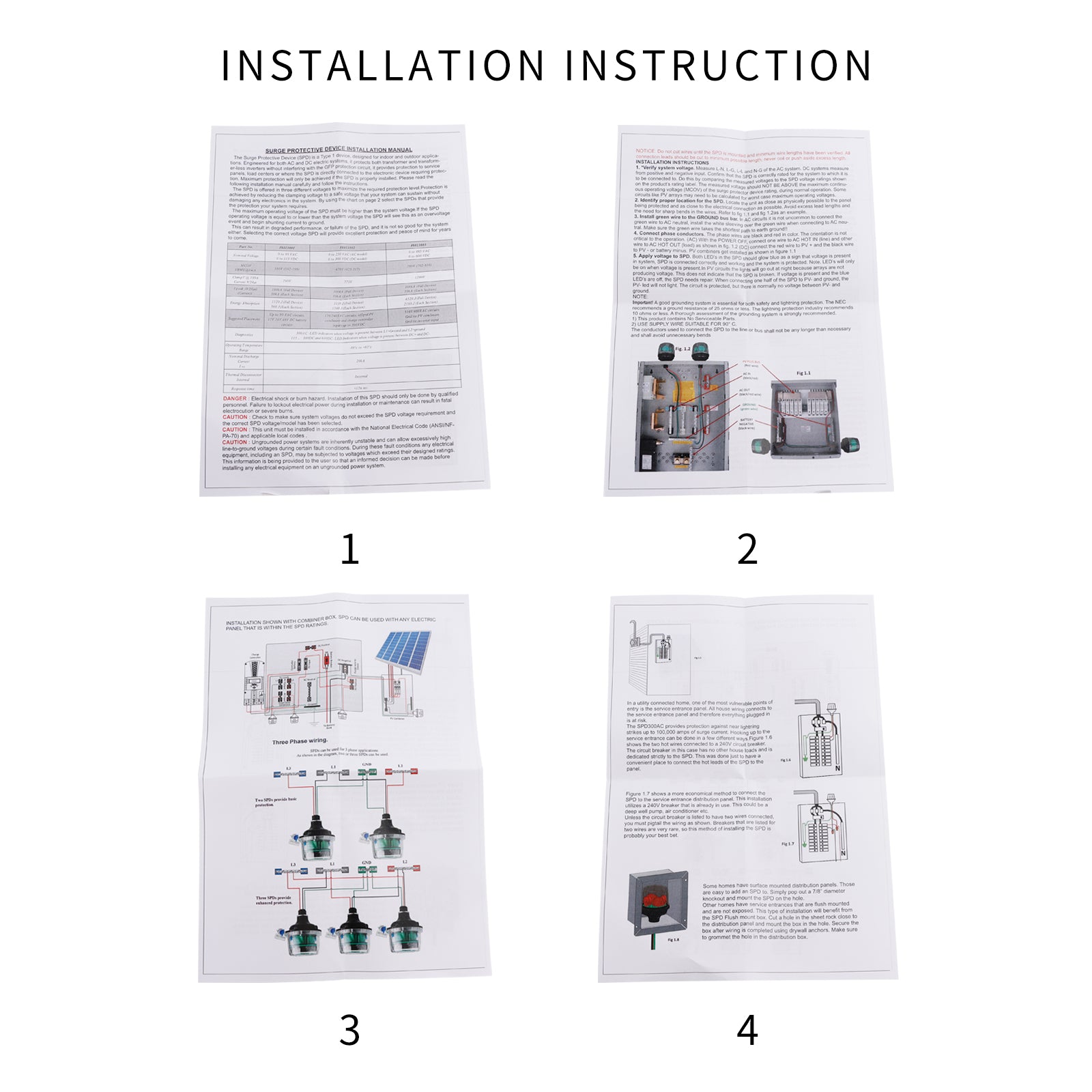 MNSPD600 Reemplazo del dispositivo protector contra sobretensiones solares para Midnite Solar MNSPD-600