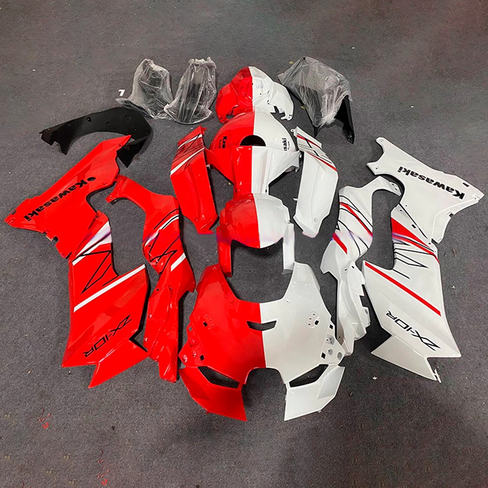 Kit carenatura iniezione Carrozzeria ABS adatto per Kawasaki ZX-10R ZX-10RR 2021-2025