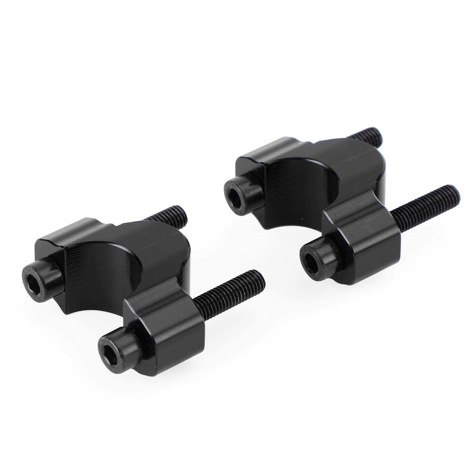 2019 - 2023 Yamaha Tenere 700 Aluminum Handlebar Risers 20 mm - Black