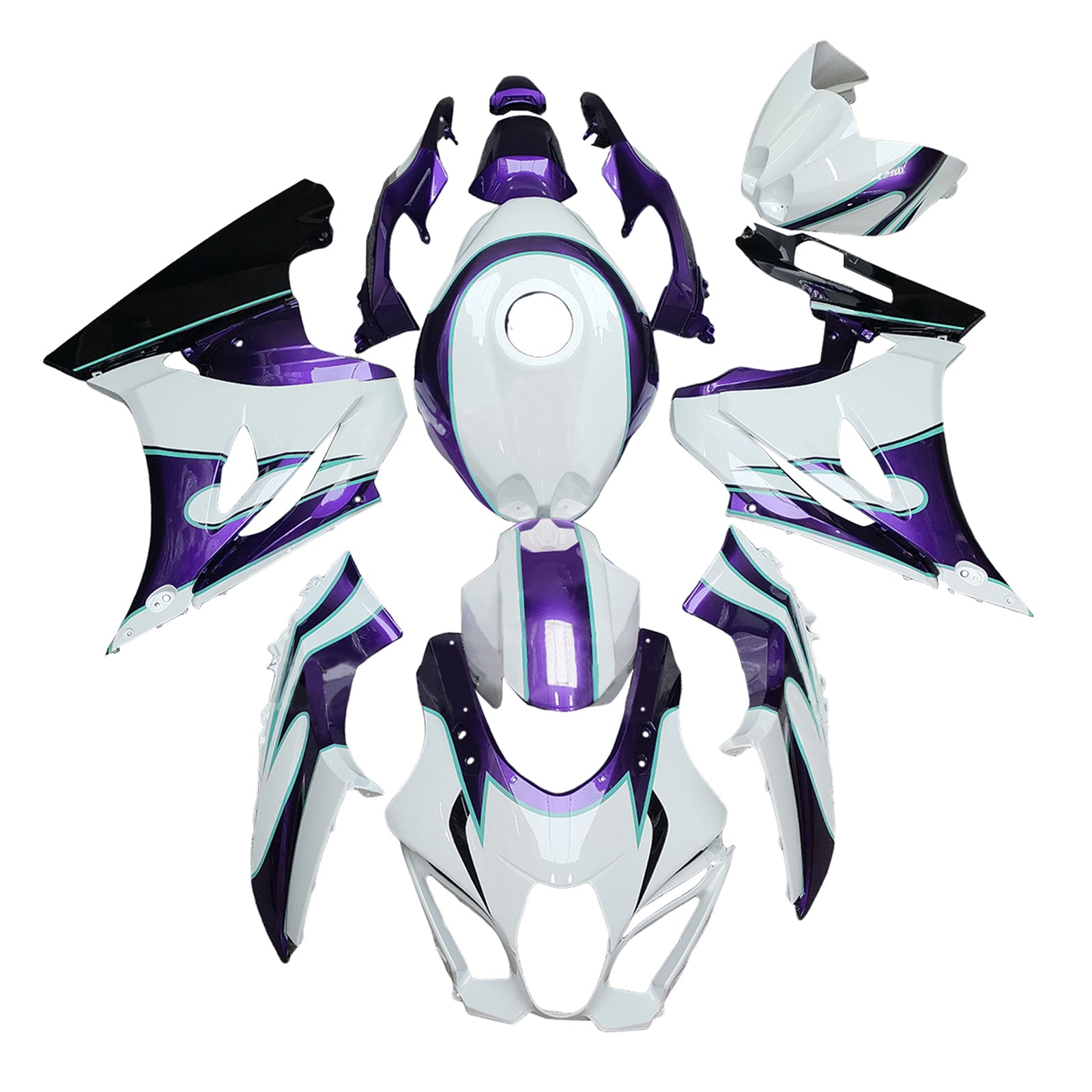 2017-2025 Suzuki GSXR1000 K17 Kit de carenagem de injeção de injeção Plástico ABS #101