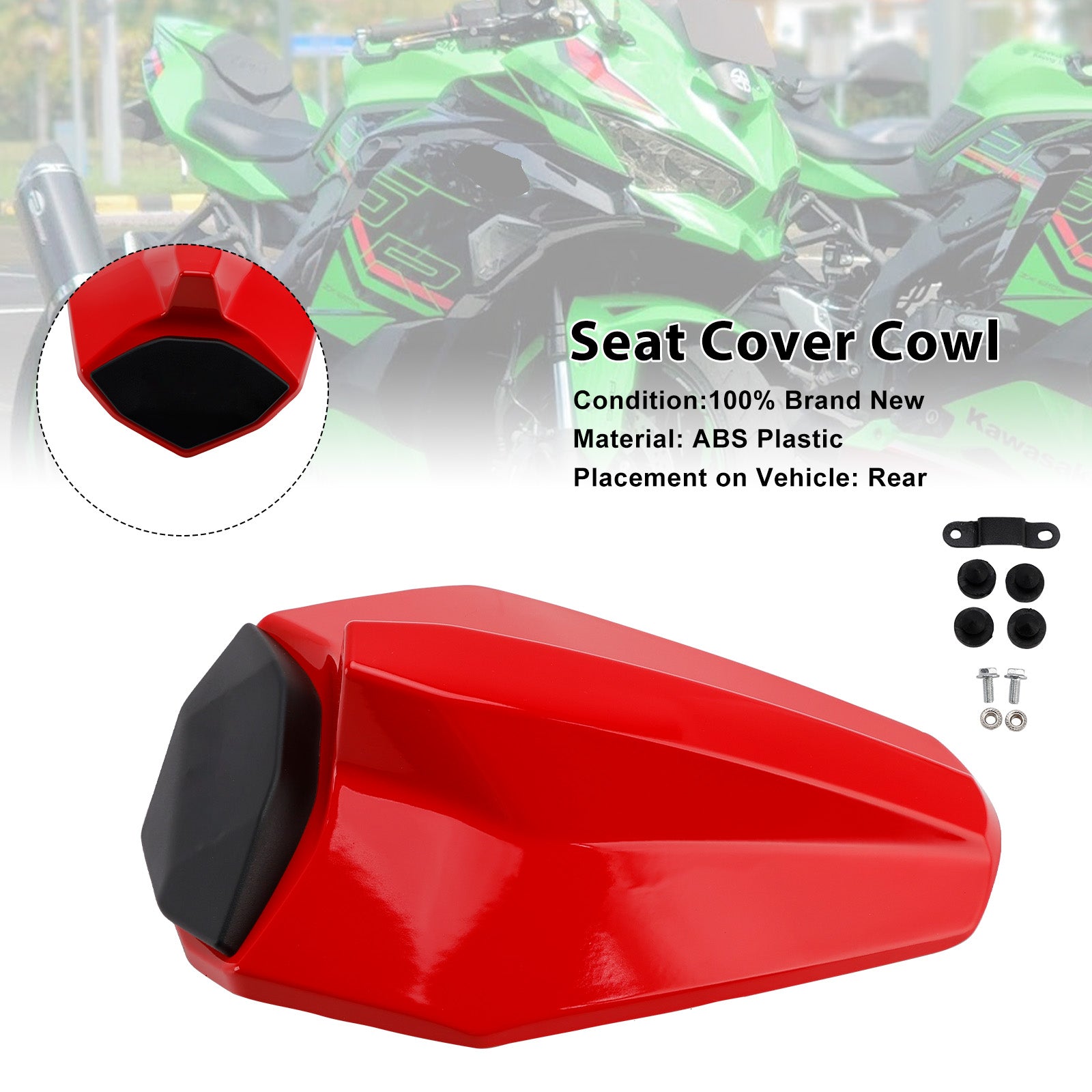 Racing Tail Rear Seat Fairing Cowl for Kawasaki ZX25R ZX4R ZX4RR 20-25