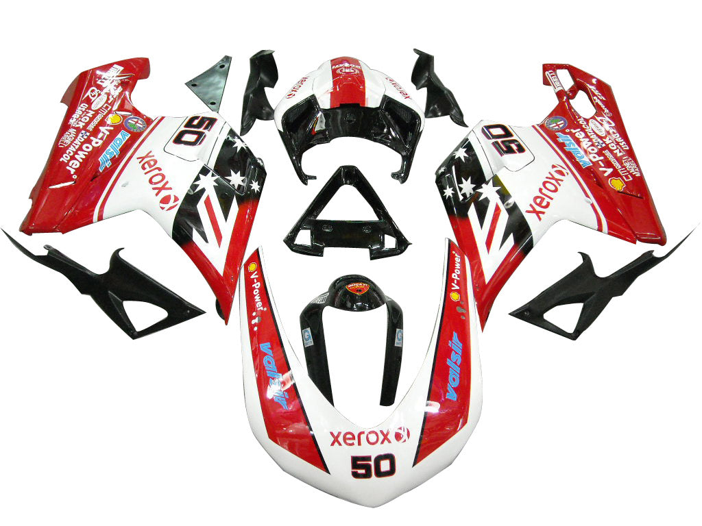 2007-2012 Ducati 1098/1198/848 Red Xerox Bodywork Fairing ABS Injection Mold 3# Generic