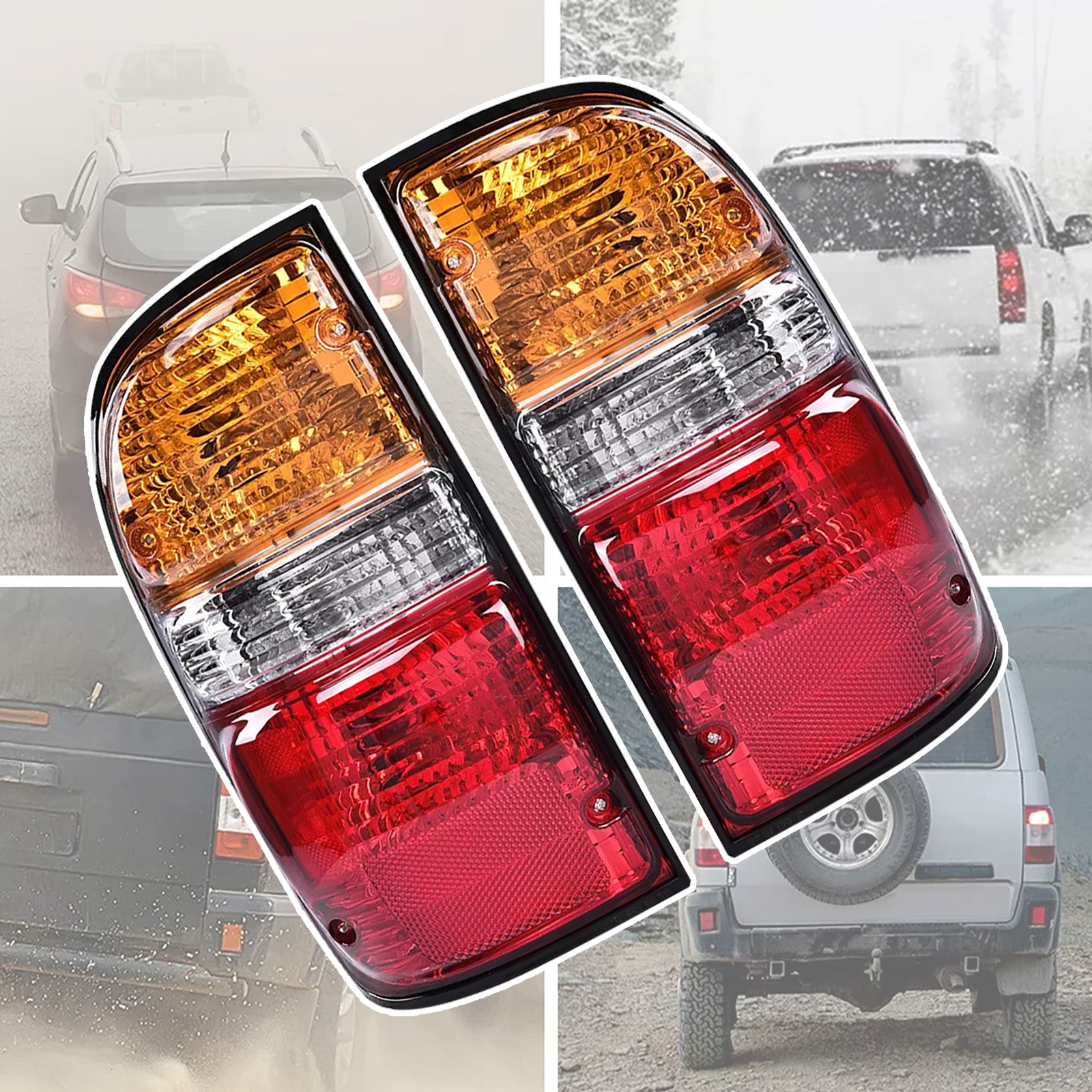 2001-2004 Toyota Tacoma W/lampen 2 stuks achterlichten lampen