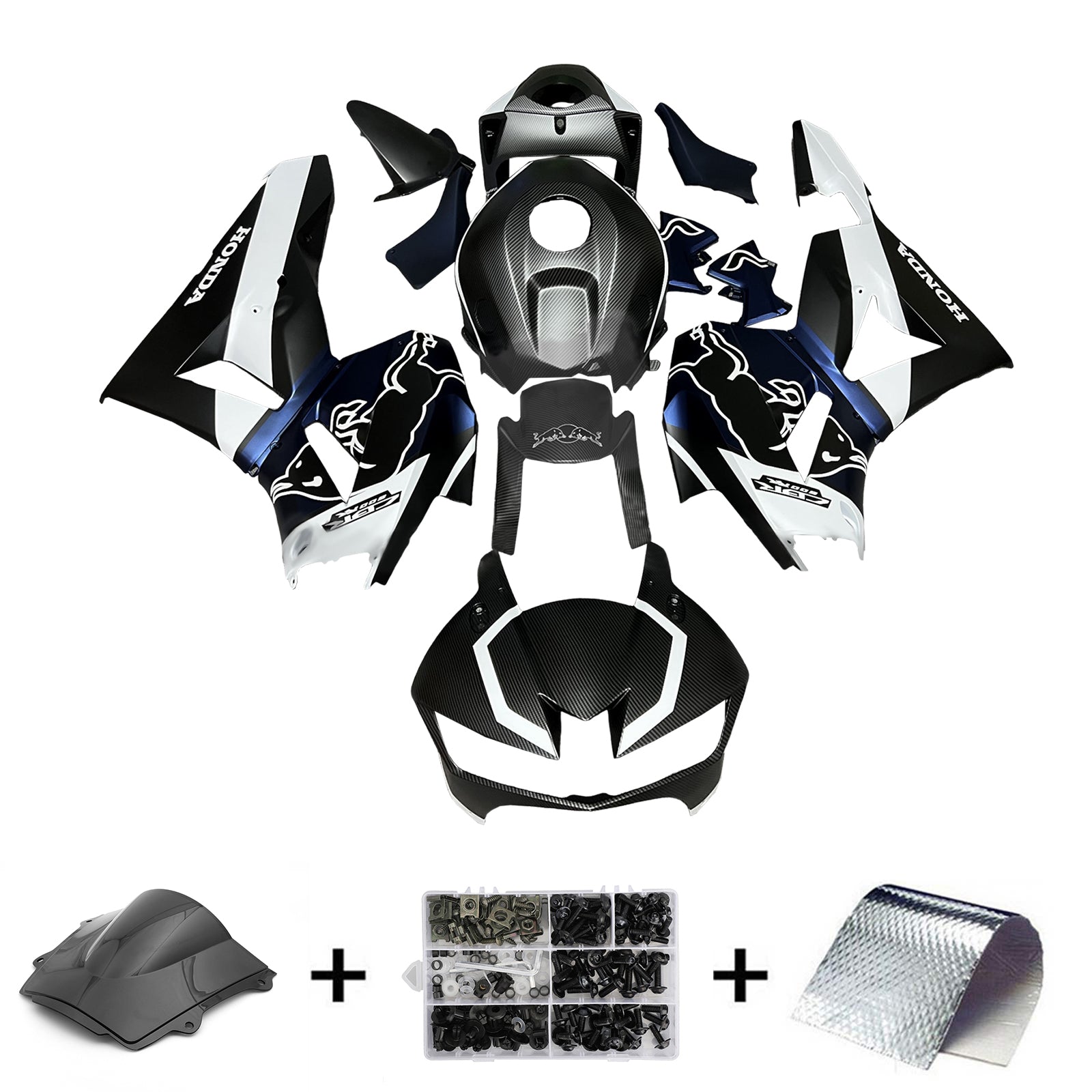 Injektionssats Kit Bodywork Plastic ABS för Honda CBR600RR 2013-2023 F5