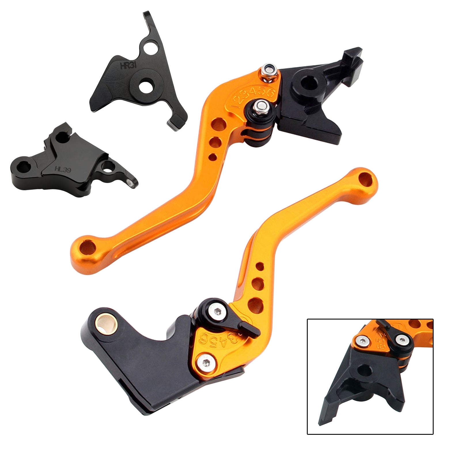 Nouveau levier de frein d'embrayage court adapté pour CFMOTO 450SS 450SR 21-23 450NK 23-24