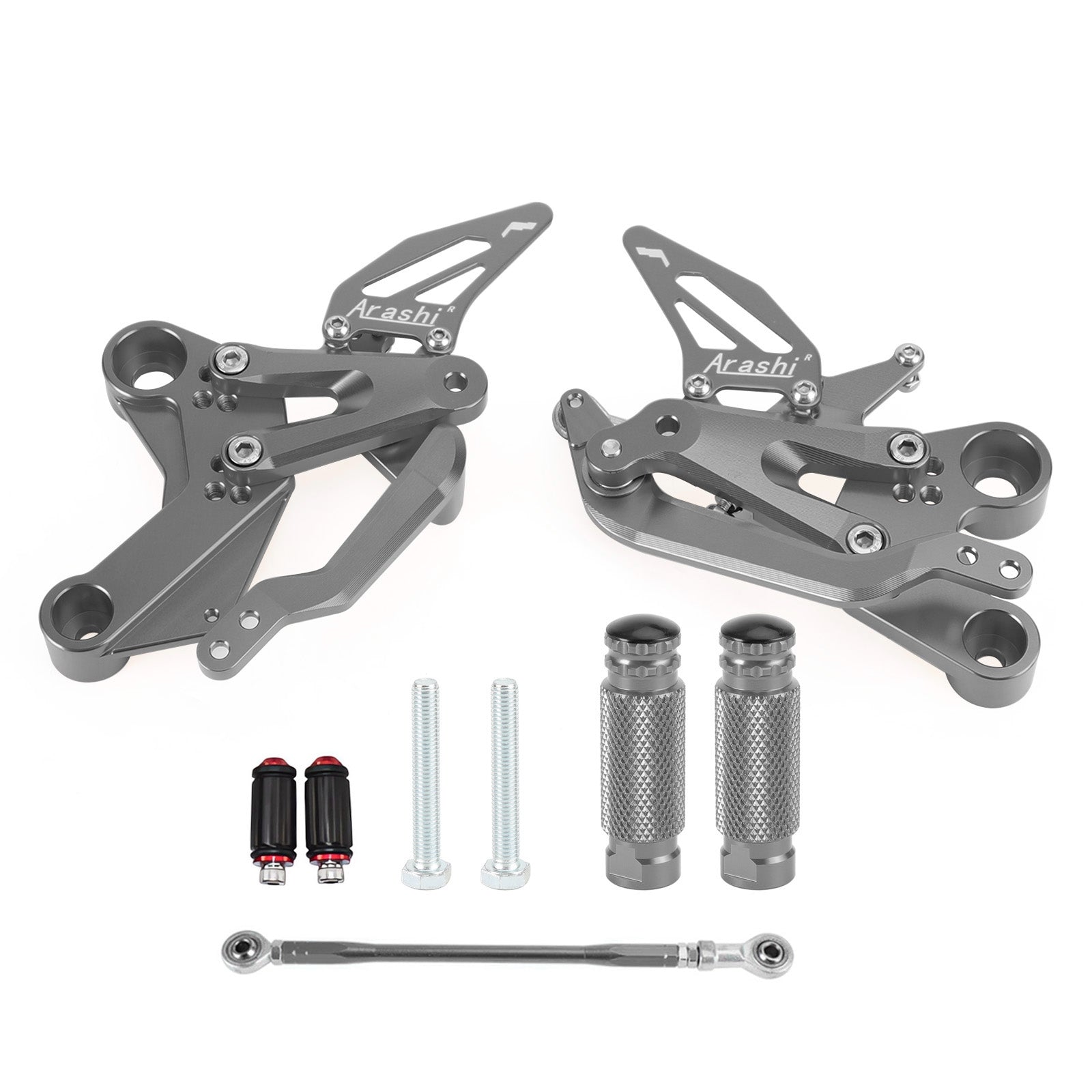 2018 - 2023 DUKE 890 / 790 ALUMINUM ADJUSTABLE REAR SET REARSET Gray