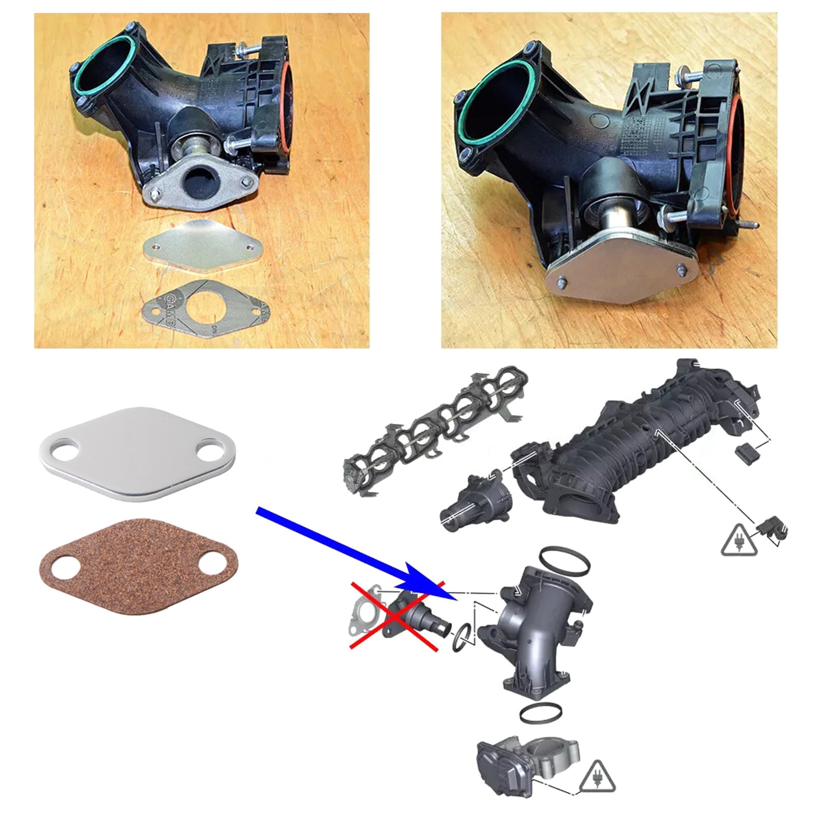 BMW 4' F33 420d 425d N47N EGR Cooler Gasket Repair Replace kit