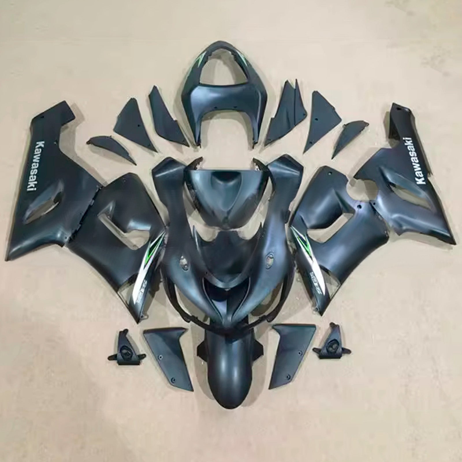 Kit carena iniezione carrozzeria in plastica ABS adatta per Kawasaki ZX6R 636 2005-2006