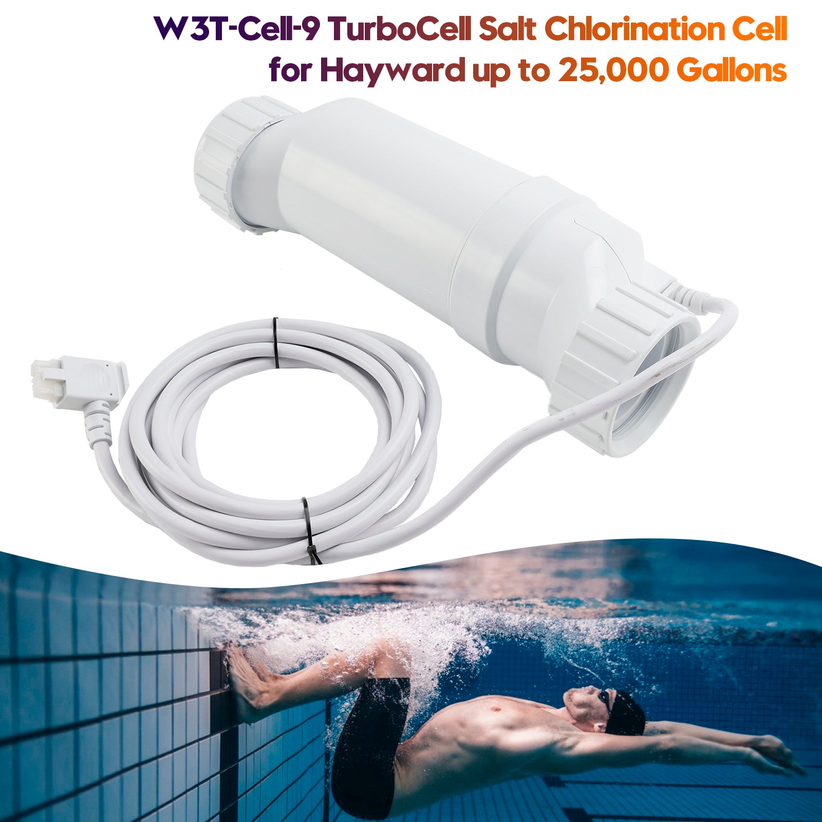 W3T-Cell-9 TurboCell zoutchloreringscel voor Hayward tot 25.000 gallons