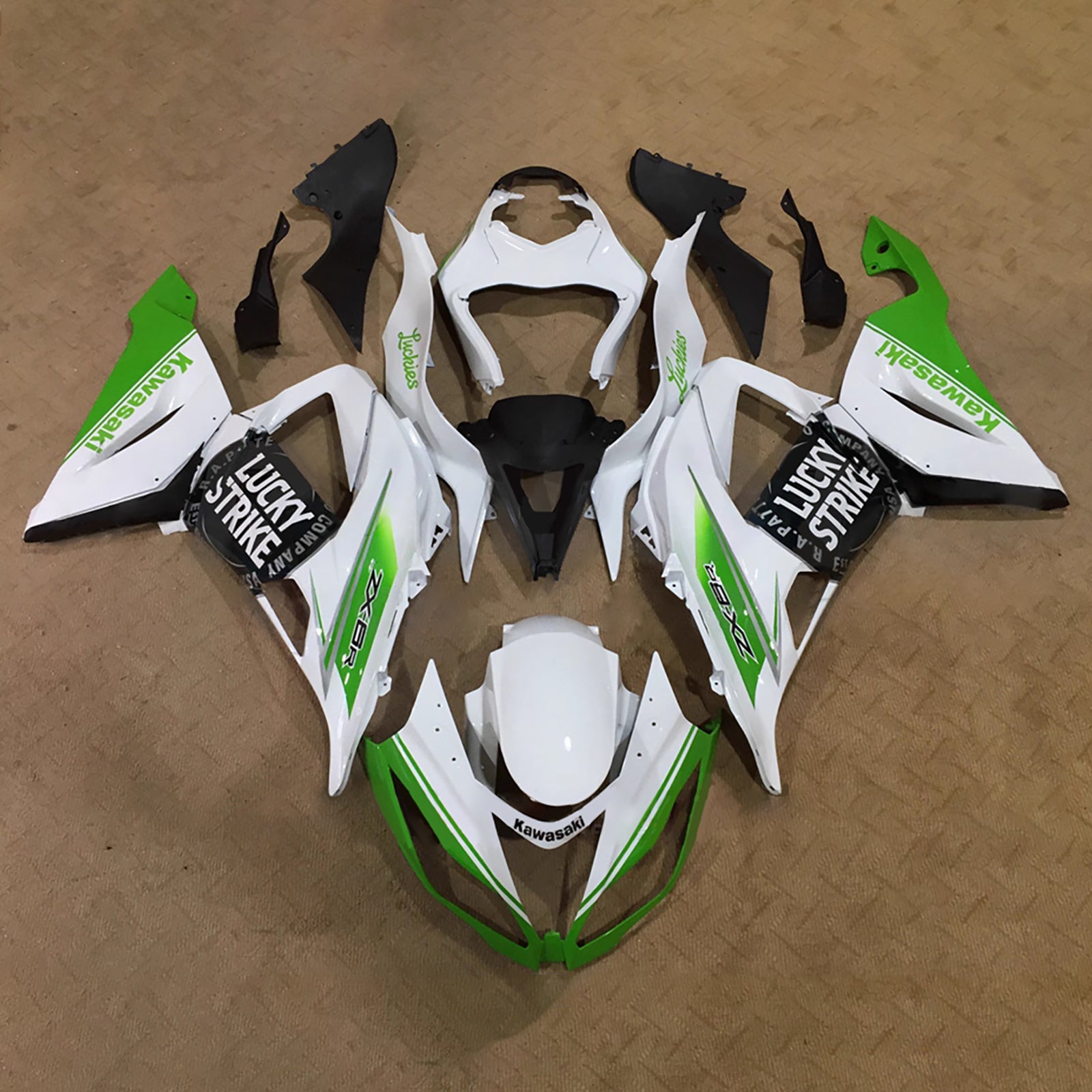 Kit carena iniezione carrozzeria in plastica ABS adatta per Kawasaki ZX6R 636 2013-2018