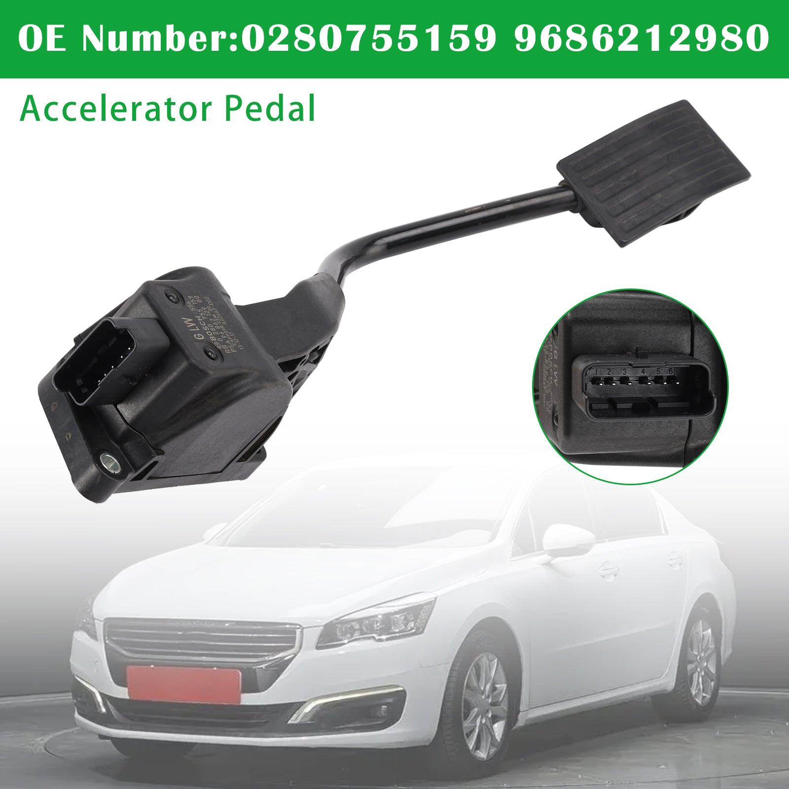 Accelerator Pedal 9686212980 For Citroën C5 III 08-18 Peugeot 508 10-18 1.6