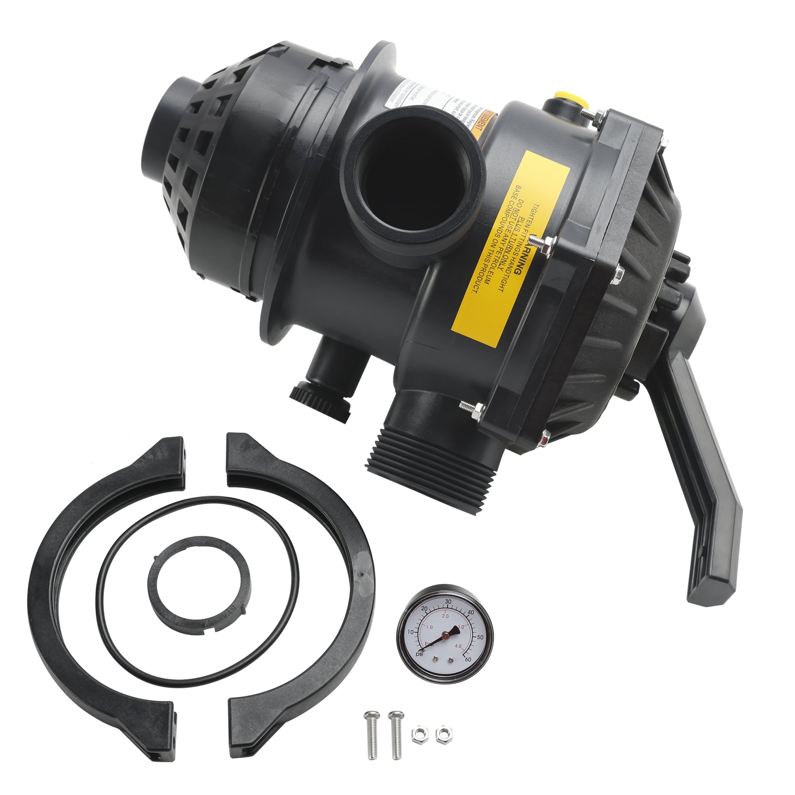 262506 Valve de style pince à 6 voies de 1-1/2 pouces compatible avec le filtre à sable de piscine et de spa