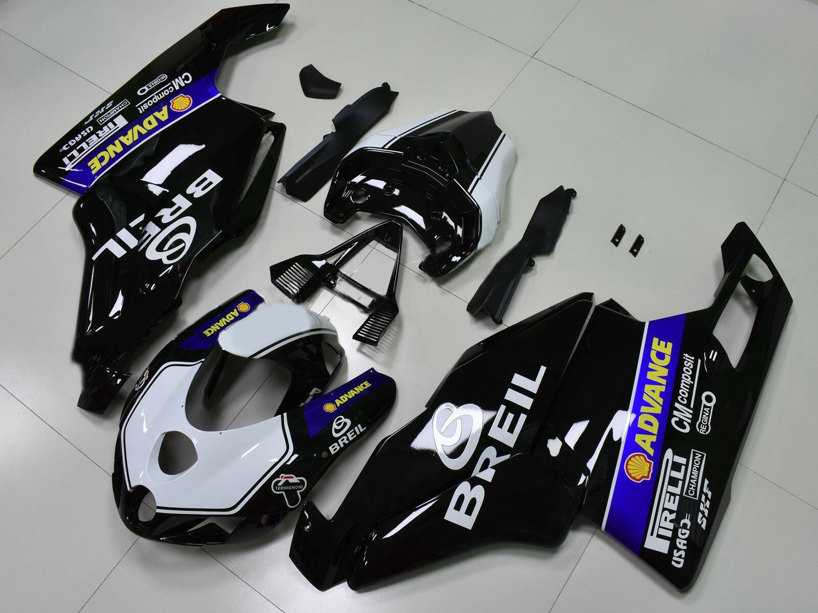 2005-2006 Ducati 999 749 Kit Carénage Carrosserie ABS Générique