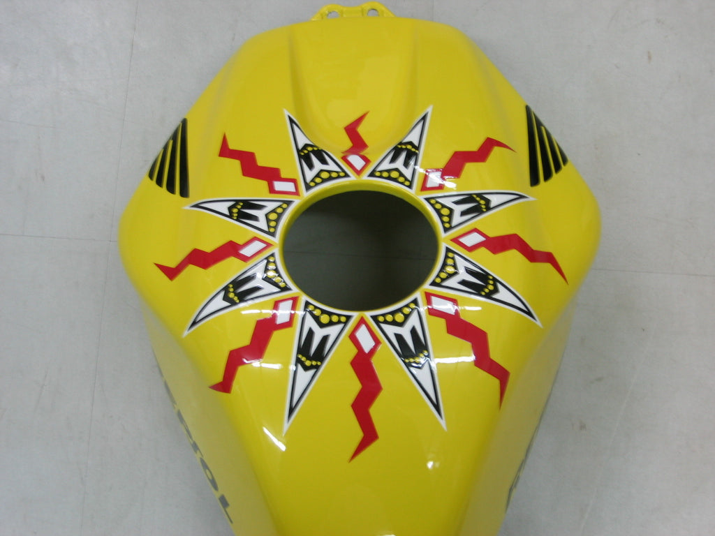 2005-2006 Honda CBR 600 RR Yellow Black Valentino Rossi Racing Fairings Generic