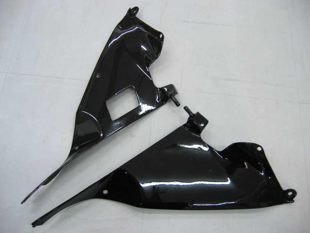 2006-2007 GSXR 600/750 Black Bodywork Fairing ABS Injection Molded Plastics Set Generic